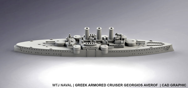 Giorgios Averof 1912 - Greek  - Pre Dreadnought Era - Wargaming - Axis and Allies - Naval Miniature - Victory at Sea