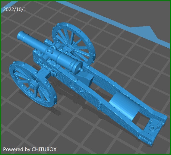 Russian Artillery 6pdr 1808-15 - 1 Minis - 28mm Miniatures