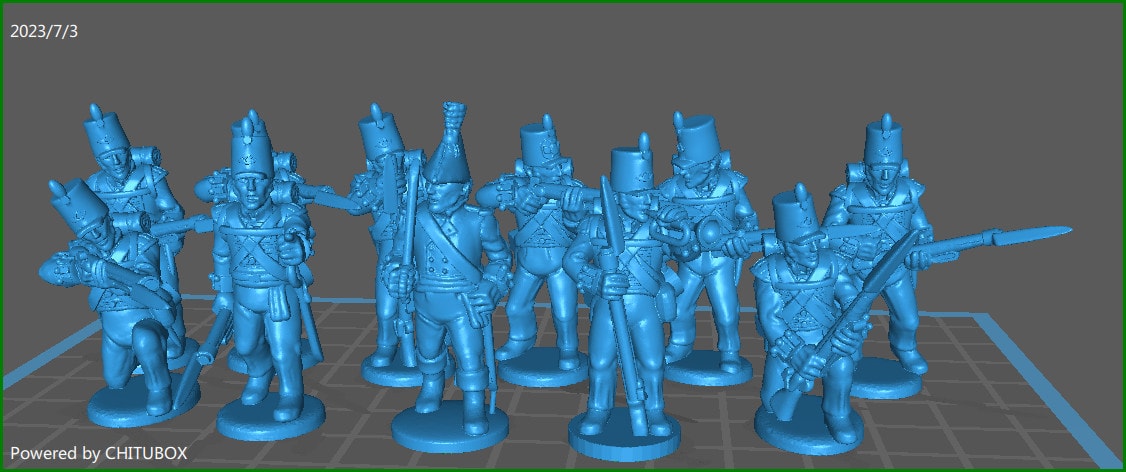 28mm British light infantry 1806-014 skirmishing