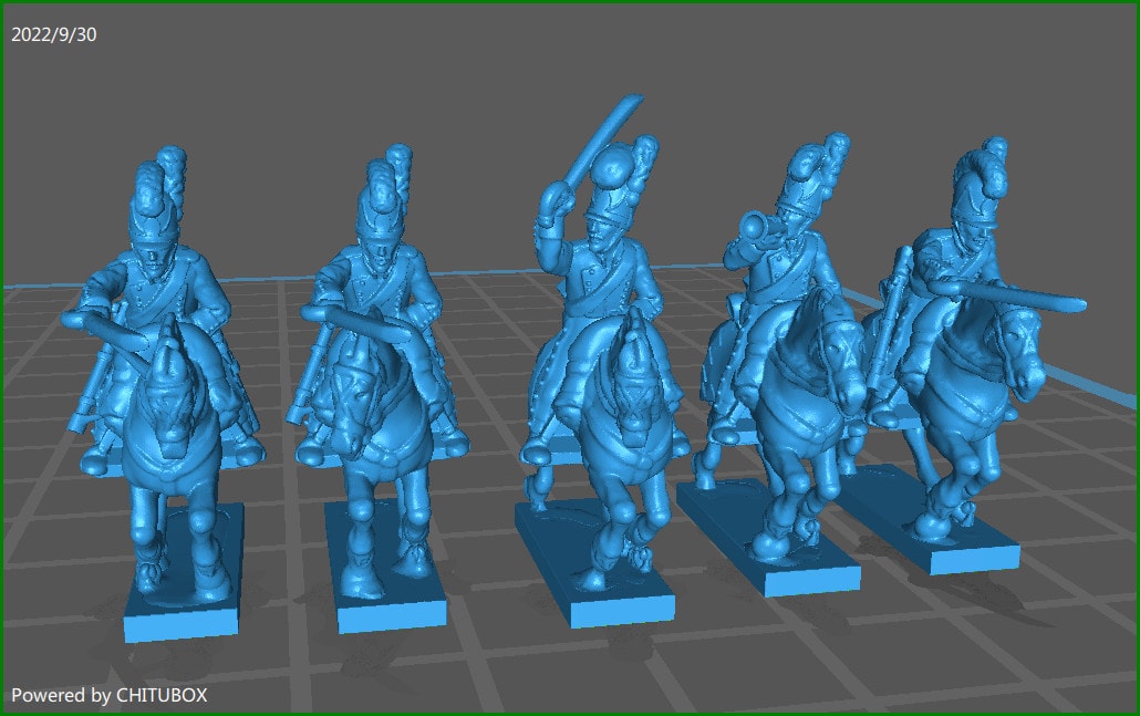 Bavarian Cavallery 1811-14 - 5 Minis - Epic 15mm Miniatures