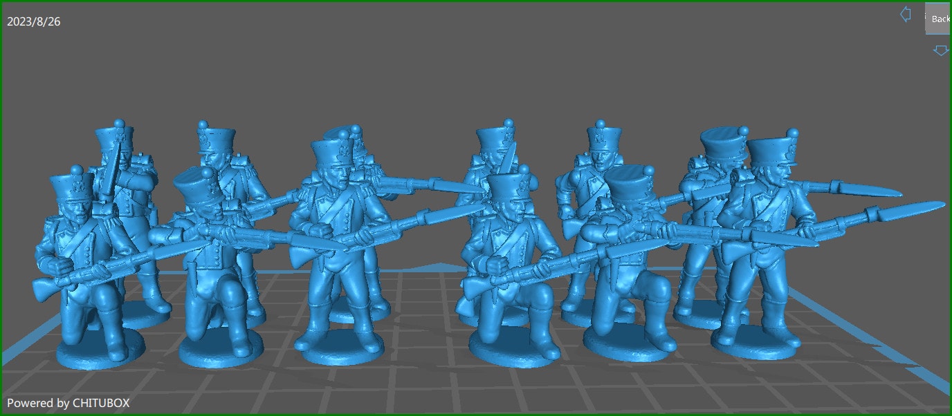 28mm French Young Guard skirmishing 1812-15