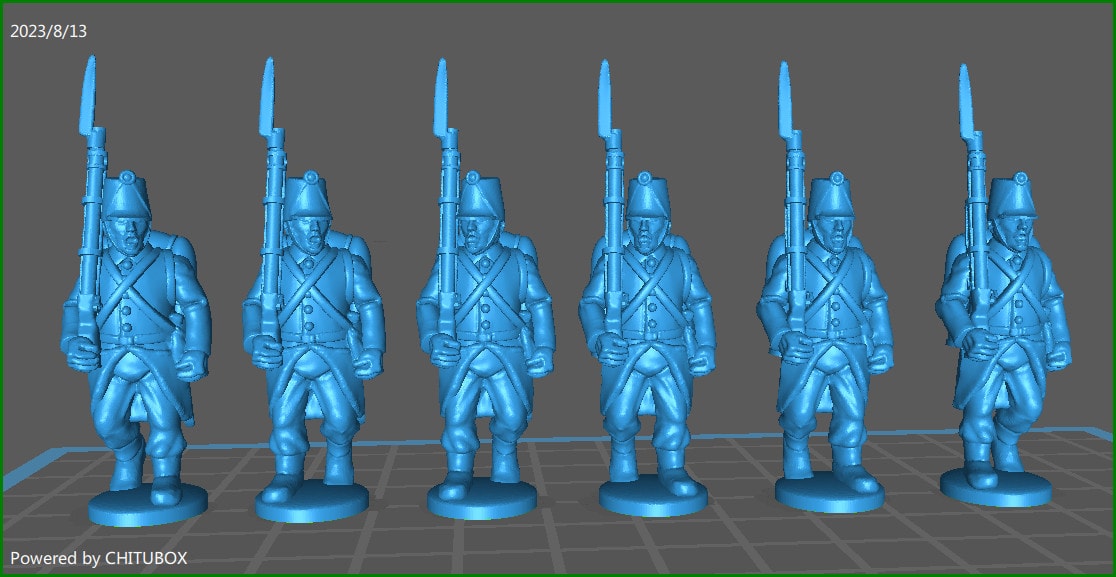 28mm Piedmontese Line inf rgt 1848-61 marching