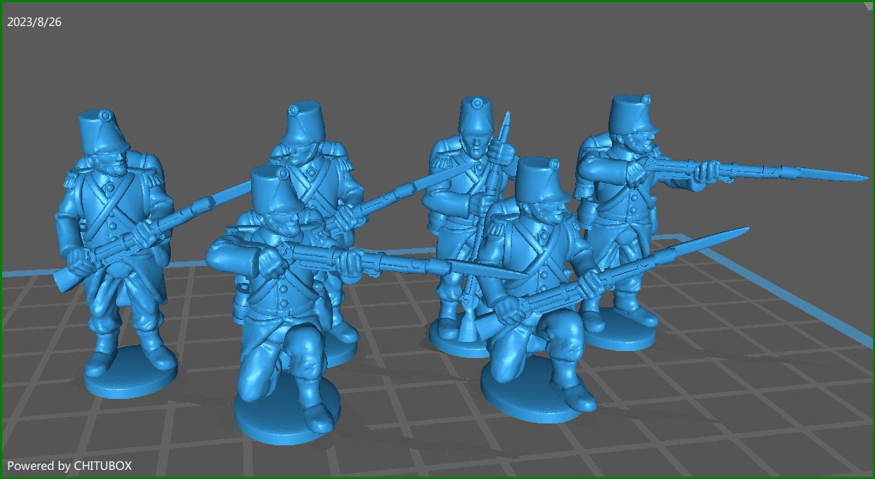 28mm Piedmontese Line inf rgt elites 1848-61 skirmishing