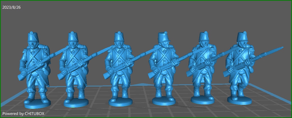 28mm Piedmontese Line inf rgt elites 1848-61 advancing