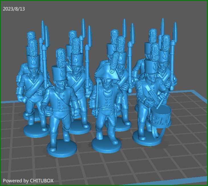 28mm Russian grenadiers 1805-07 rgt