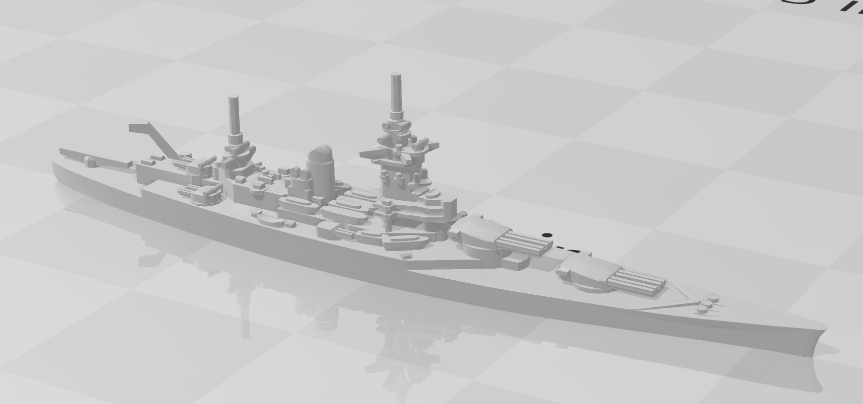 Battleship - Strasbourg - French Navy - Wargaming - Axis and Allies - Naval Miniature - Tabletop Games - Warships