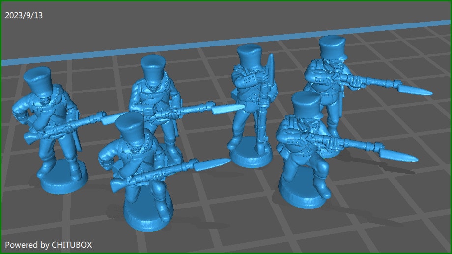 28mm Prussian Musketeers skirmishing 1812-15