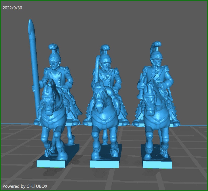 French Lancers 1811-15 - 8 Minis - Epic 15mm Miniatures