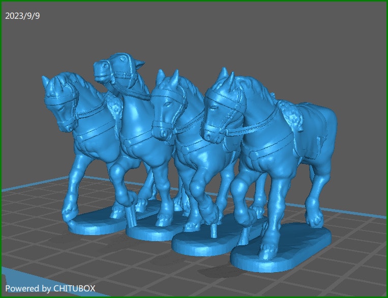28mm P1 Piedmontese Horses 1848-66 (walking)