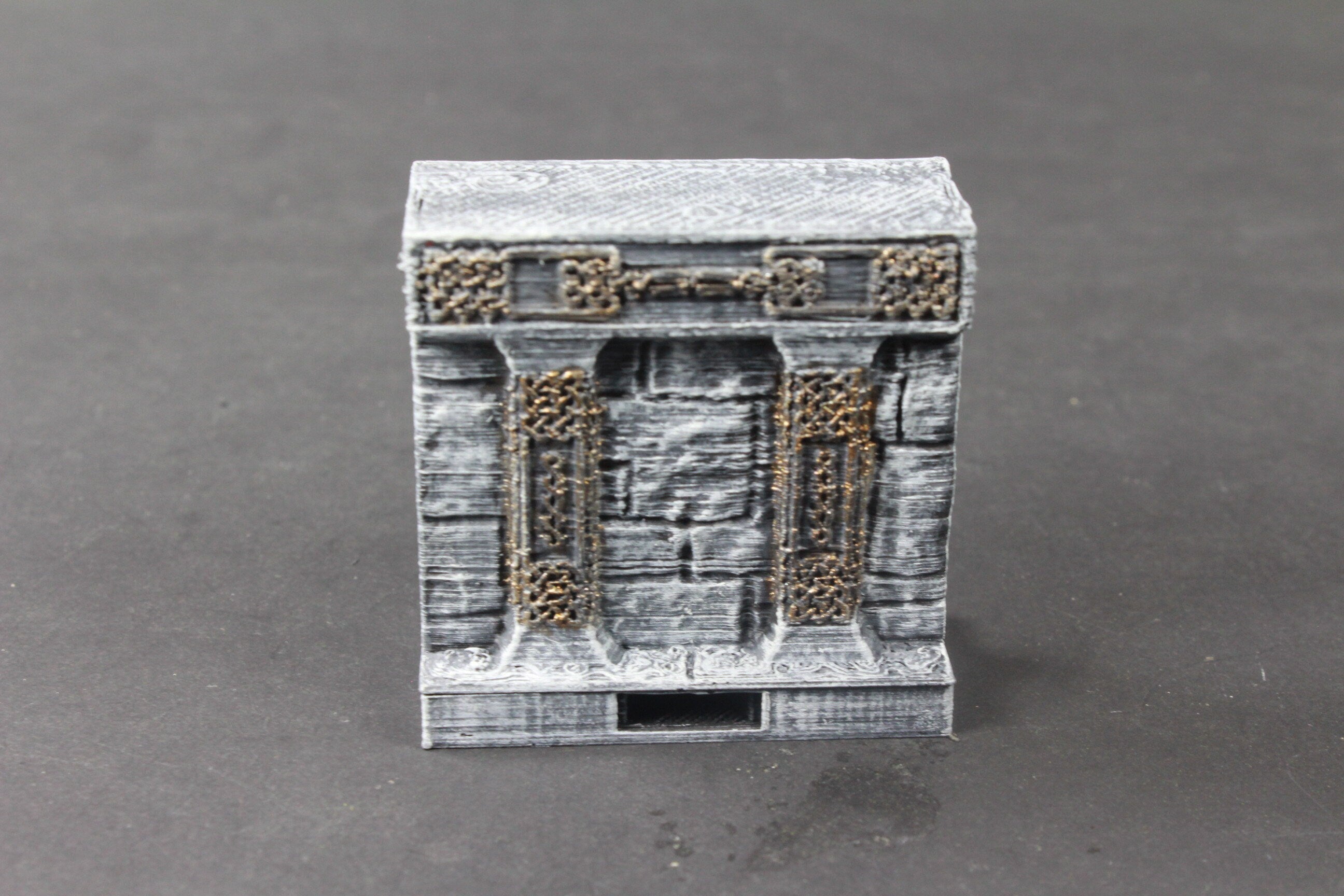 Dwarven Hall Wall Tiles - OpenLock or DragonLock - Openforge - DND - Pathfinder - Dungeons & Dragons - RPG - Tabletop - 28 mm / 1"
