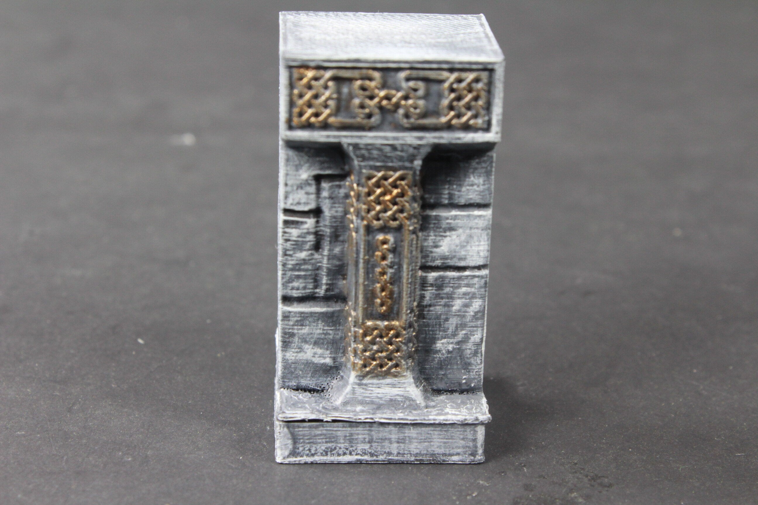Dwarven Hall Wall Tiles - OpenLock or DragonLock - Openforge - DND - Pathfinder - Dungeons & Dragons - RPG - Tabletop - 28 mm / 1"