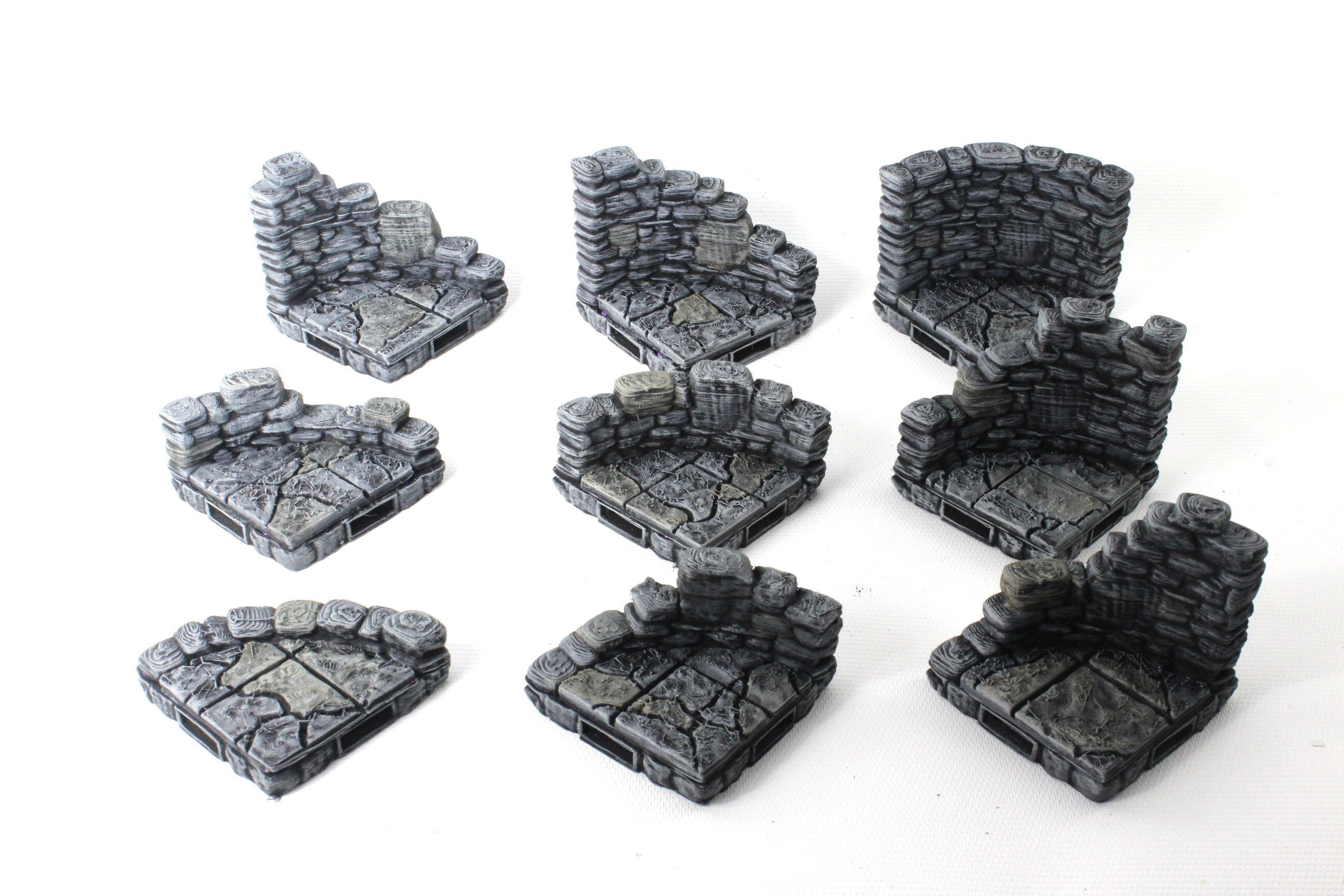 Ruined Stone Starter Set 26 Tiles! - OpenLock - Openforge - DND - Pathfinder - RPG - Tabletop