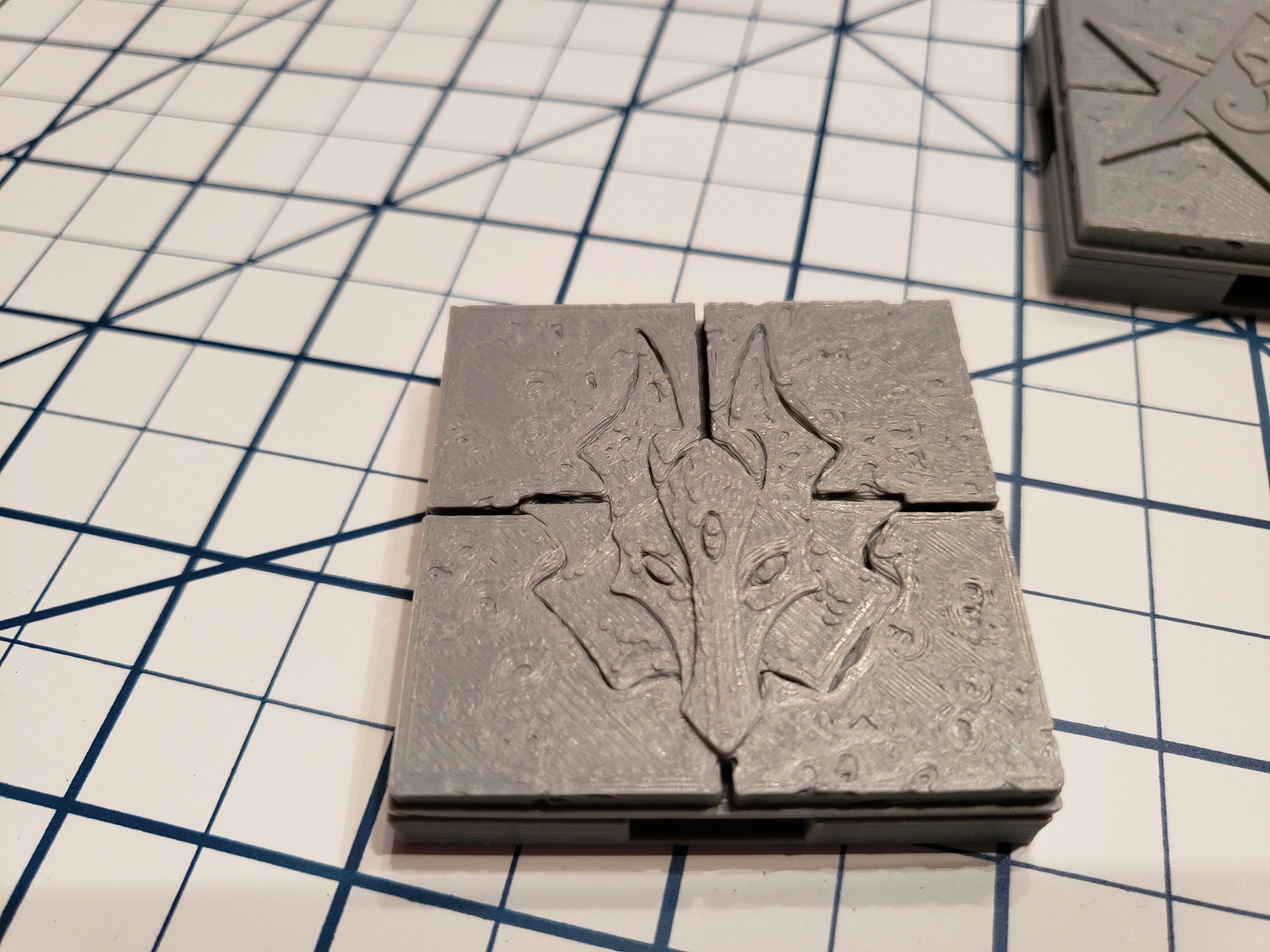 Cut Stone Floor Encounter Tile - OpenLock or DragonLock - Openforge - DND - Pathfinder - Dungeons & Dragons - RPG - Tabletop - 28 mm / 1"