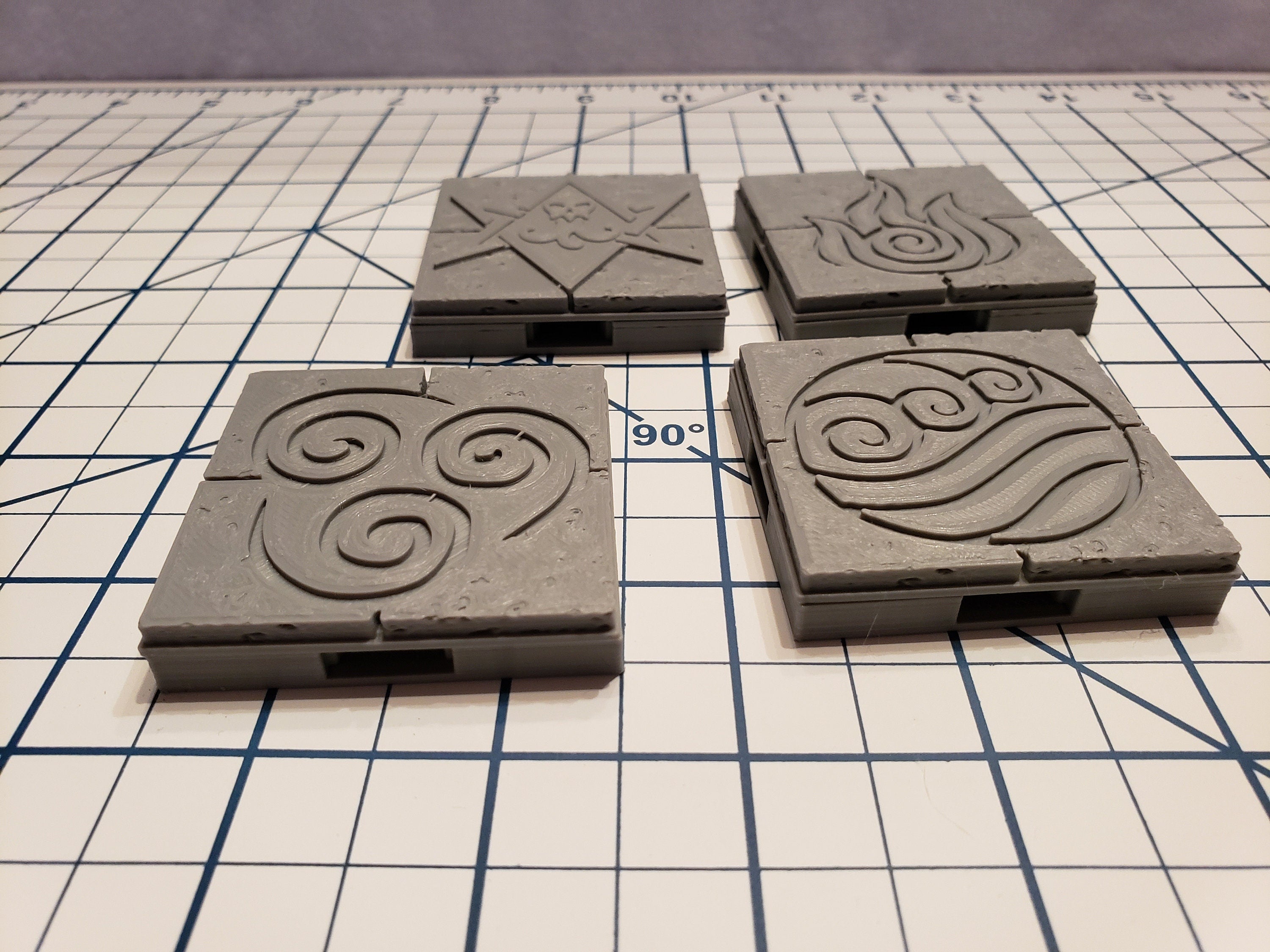 Cut Stone Floor Encounter Tile - OpenLock or DragonLock - Openforge - DND - Pathfinder - Dungeons & Dragons - RPG - Tabletop - 28 mm / 1"