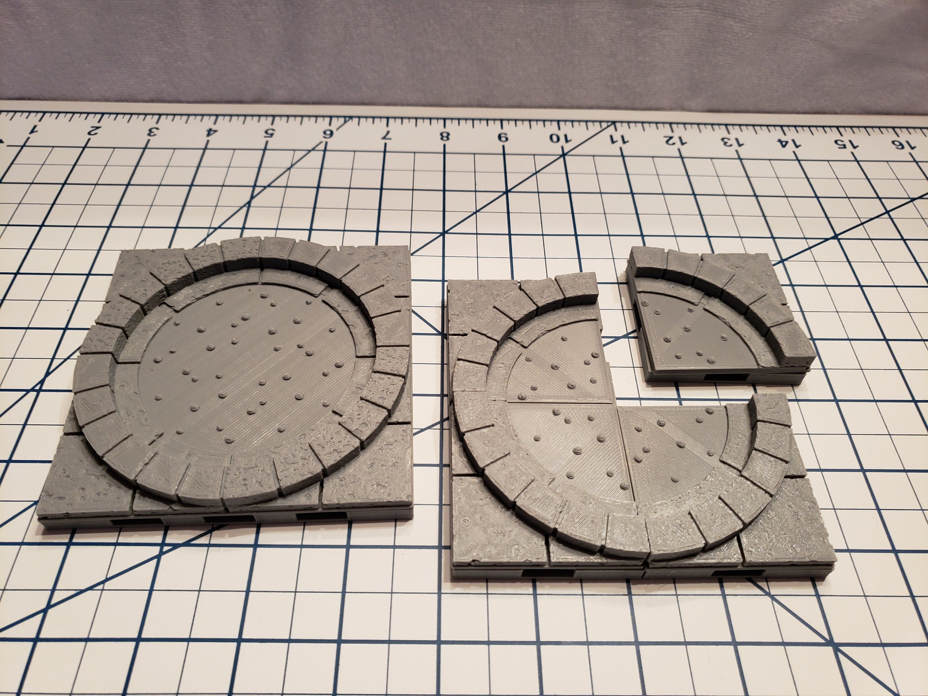 Cut Stone Square Special Floor Tiles - OpenLock or DragonLock - Openforge - DND - Pathfinder - Dungeons & Dragons - RPG - Tabletop - 28 mm