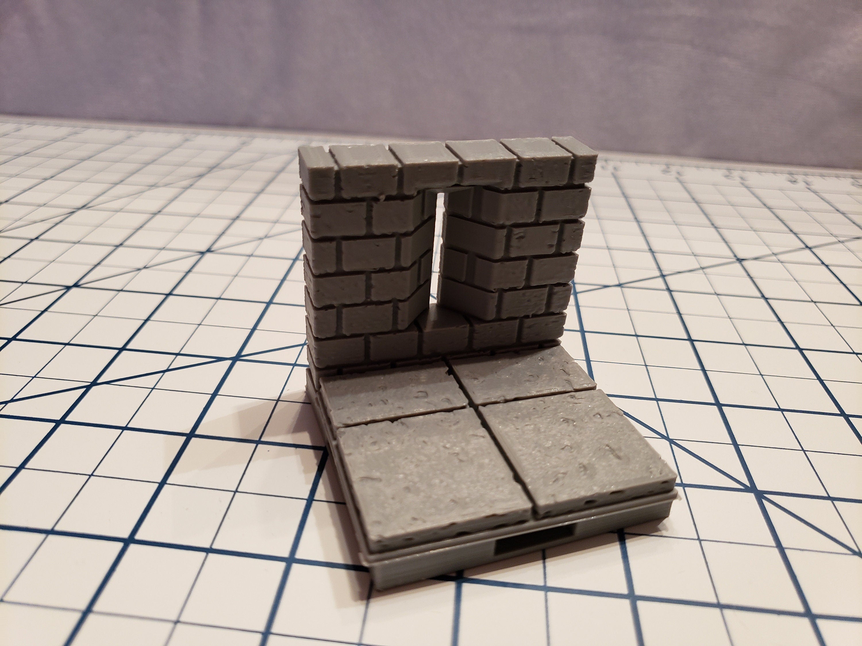 Cut Stone Arrow Slit Tiles - OpenLock or DragonLock - Openforge - DND - Pathfinder - Dungeons & Dragons - RPG - Tabletop - 28 mm / 1"