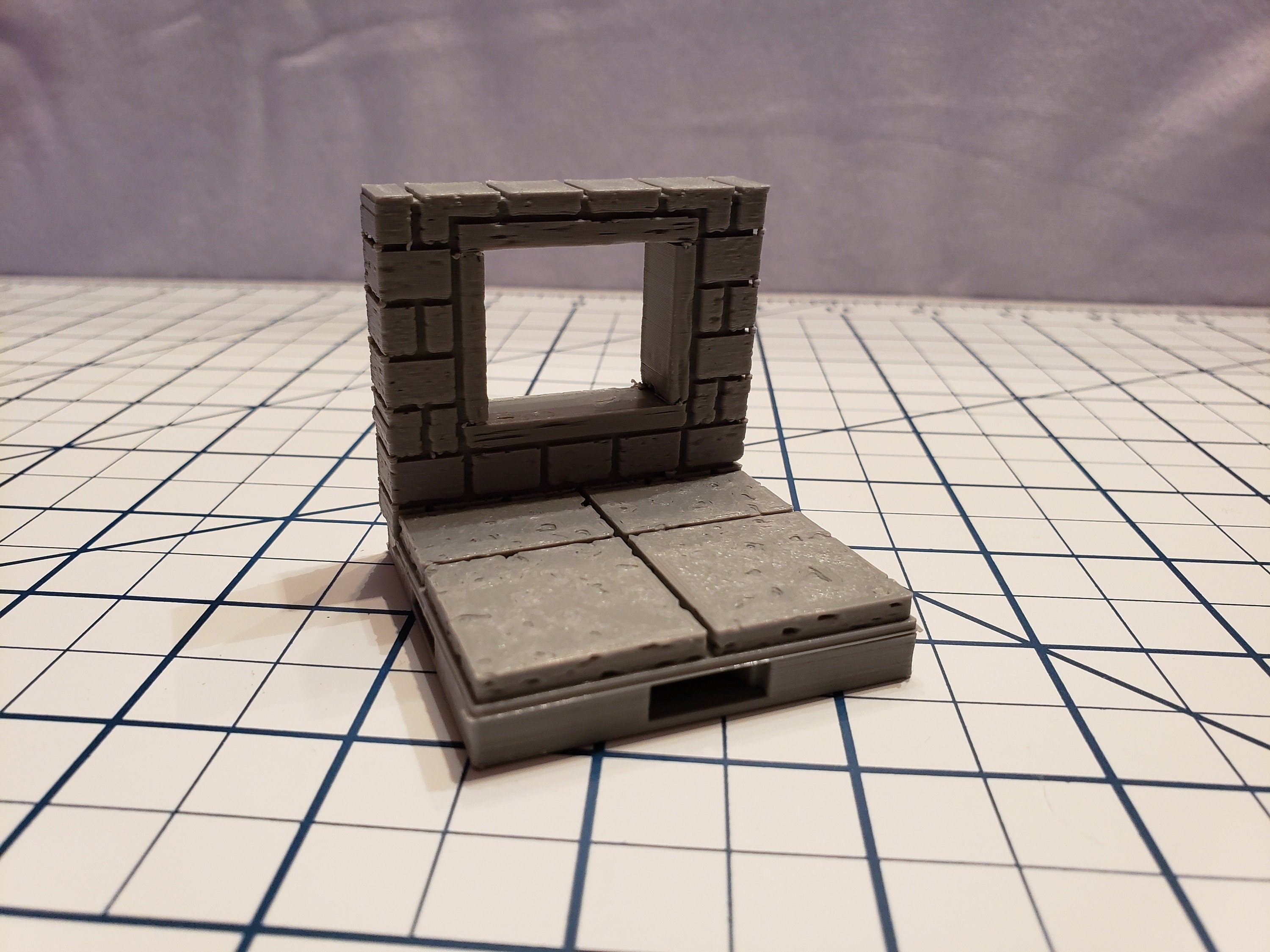 Cut Stone Square Window Tiles - OpenLock or DragonLock - Openforge - DND - Pathfinder - Dungeons & Dragons - RPG - Tabletop - 28 mm / 1"