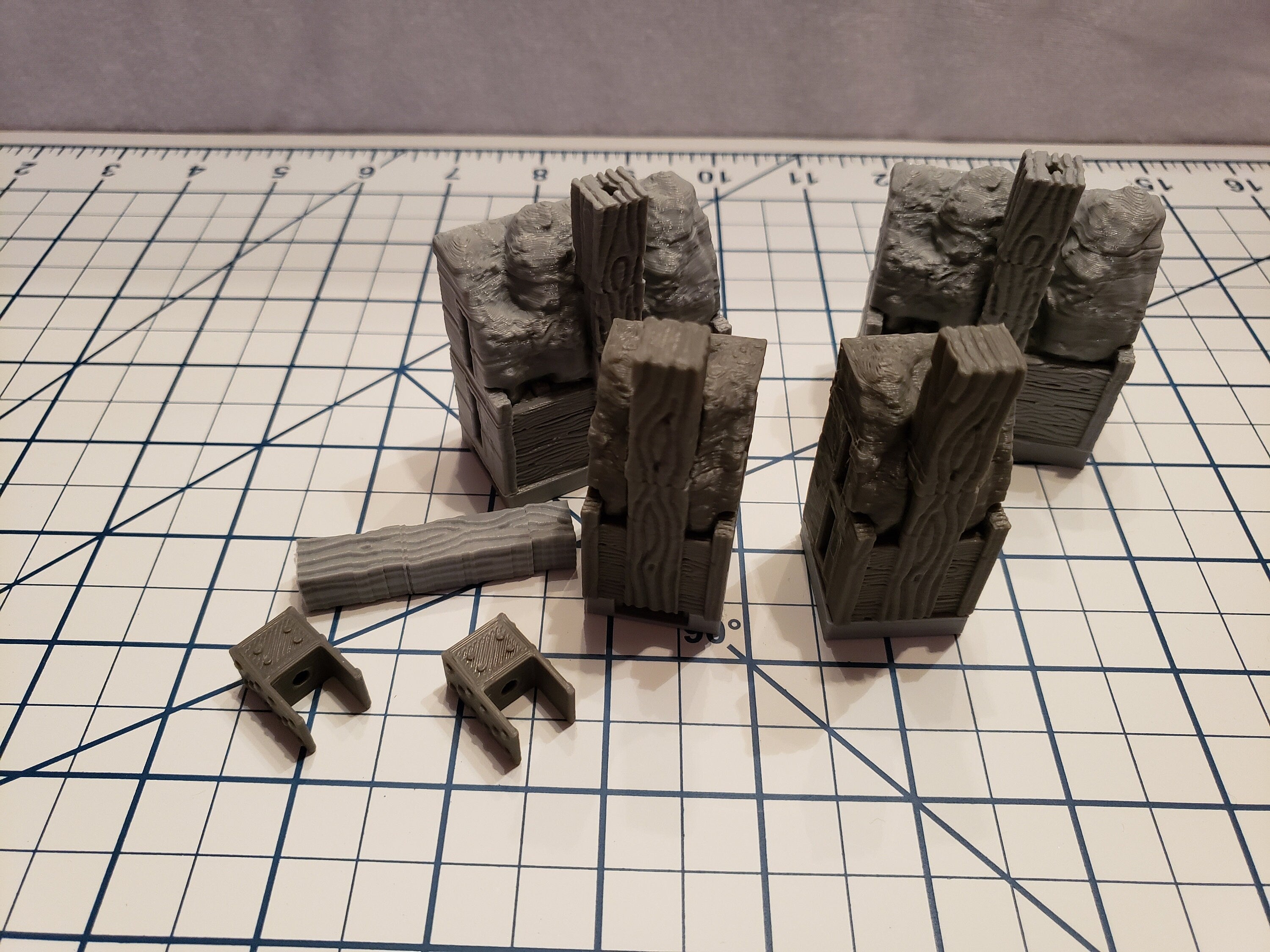Mine Wall Tiles - OpenLock or DragonLock - Openforge - DND - Pathfinder - Dungeons & Dragons - RPG - Tabletop - 28 mm / 1"