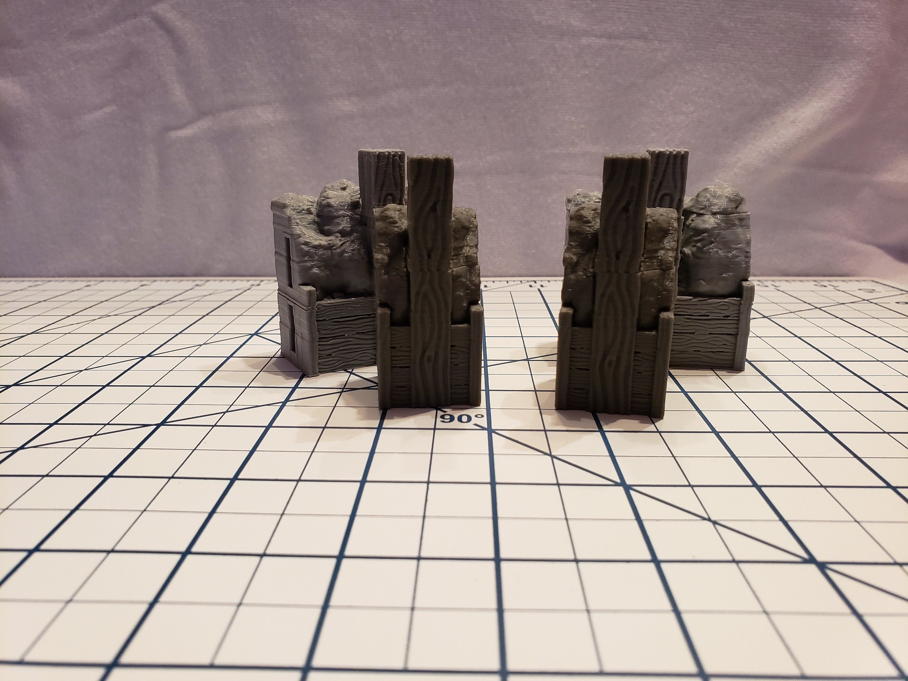 Mine Wall/Cart Floors Starter Set 32 Pieces! - OpenLock or DragonLock - Openforge - DND - Pathfinder - Dungeons & Dragons - RPG - 28 mm / 1"