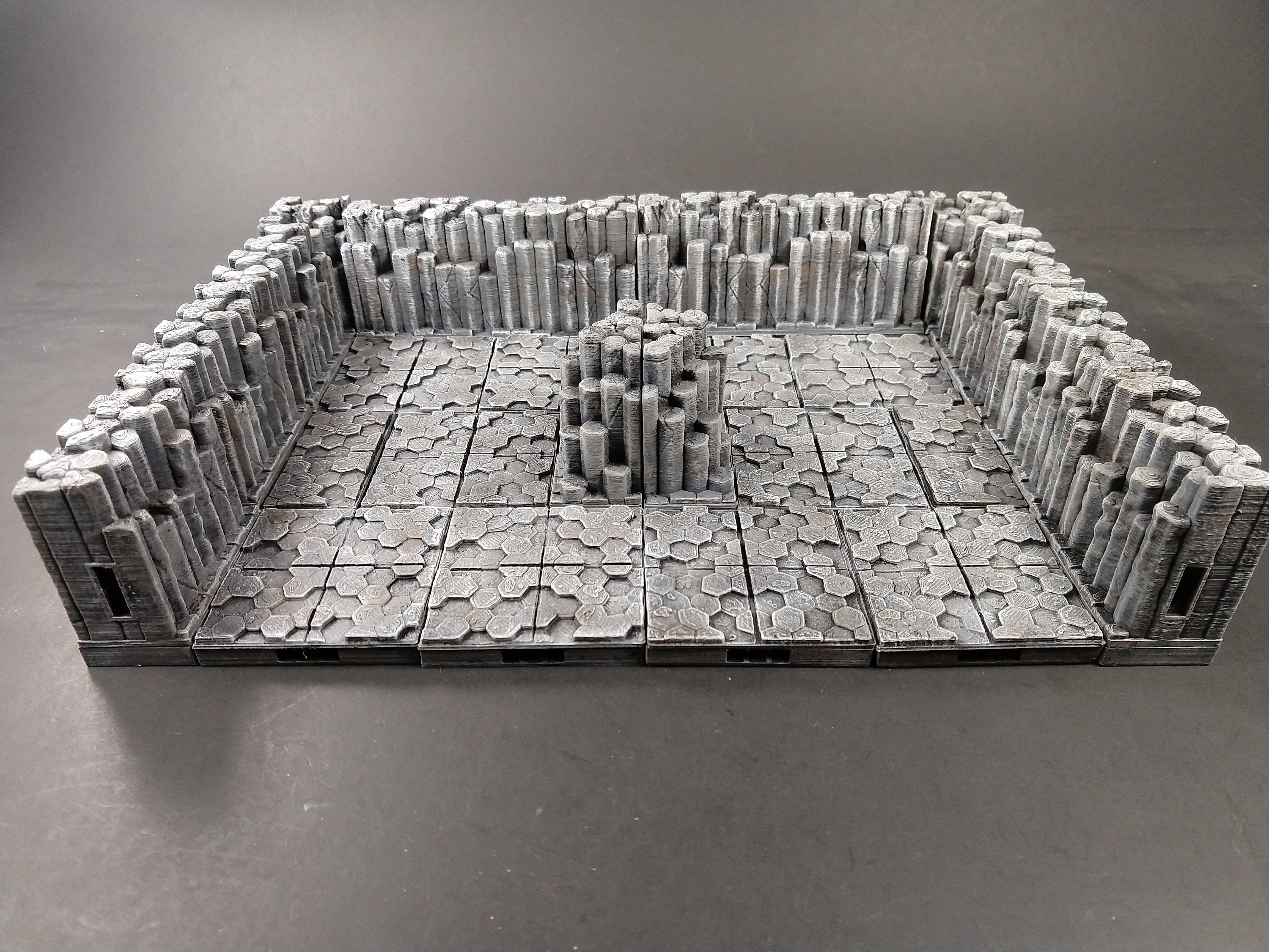 Volcanic Cavern Wall/Corner Tiles - OpenLock - Openforge - DND - Pathfinder - Dungeons & Dragons - RPG - Tabletop - 28 mm / 1"