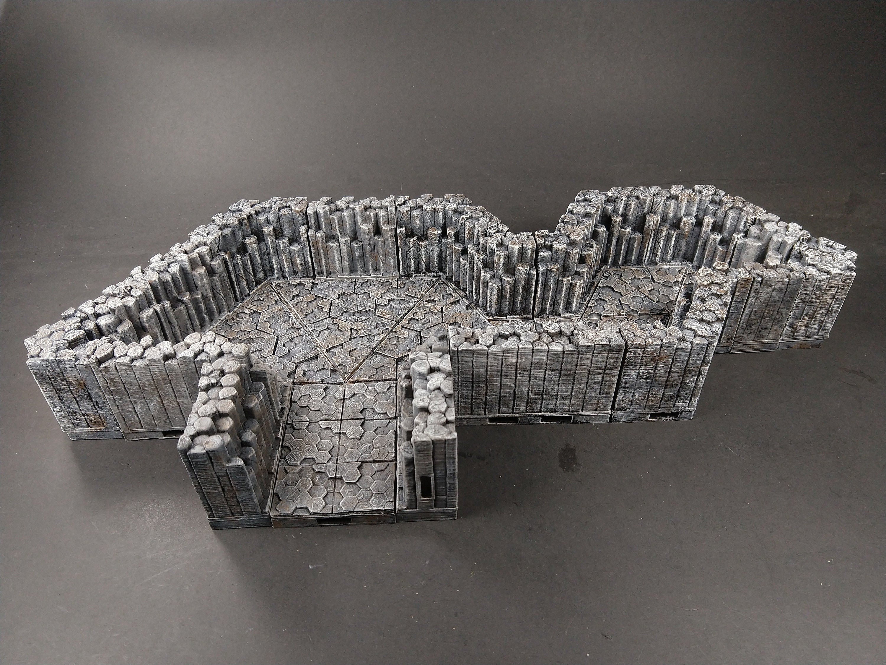 Volcanic Cavern Floor Tiles - OpenLock - Openforge - DND - Pathfinder - Dungeons & Dragons - RPG - Tabletop - 28 mm / 1"