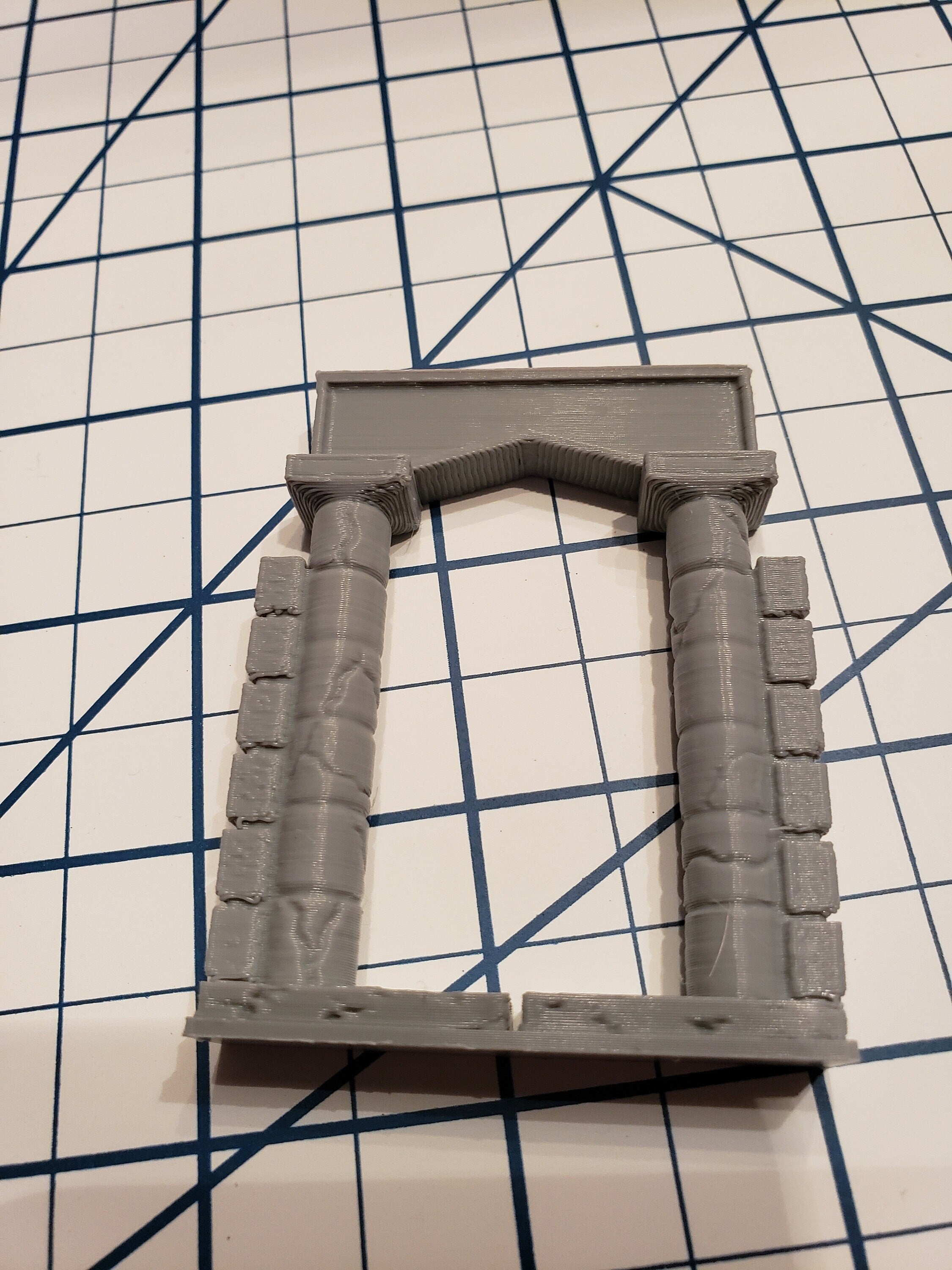 Cut Stone Archway Tiles - OpenLock or DragonLock - Openforge - DND - Pathfinder - Dungeons & Dragons - RPG - Tabletop - 28 mm / 1"