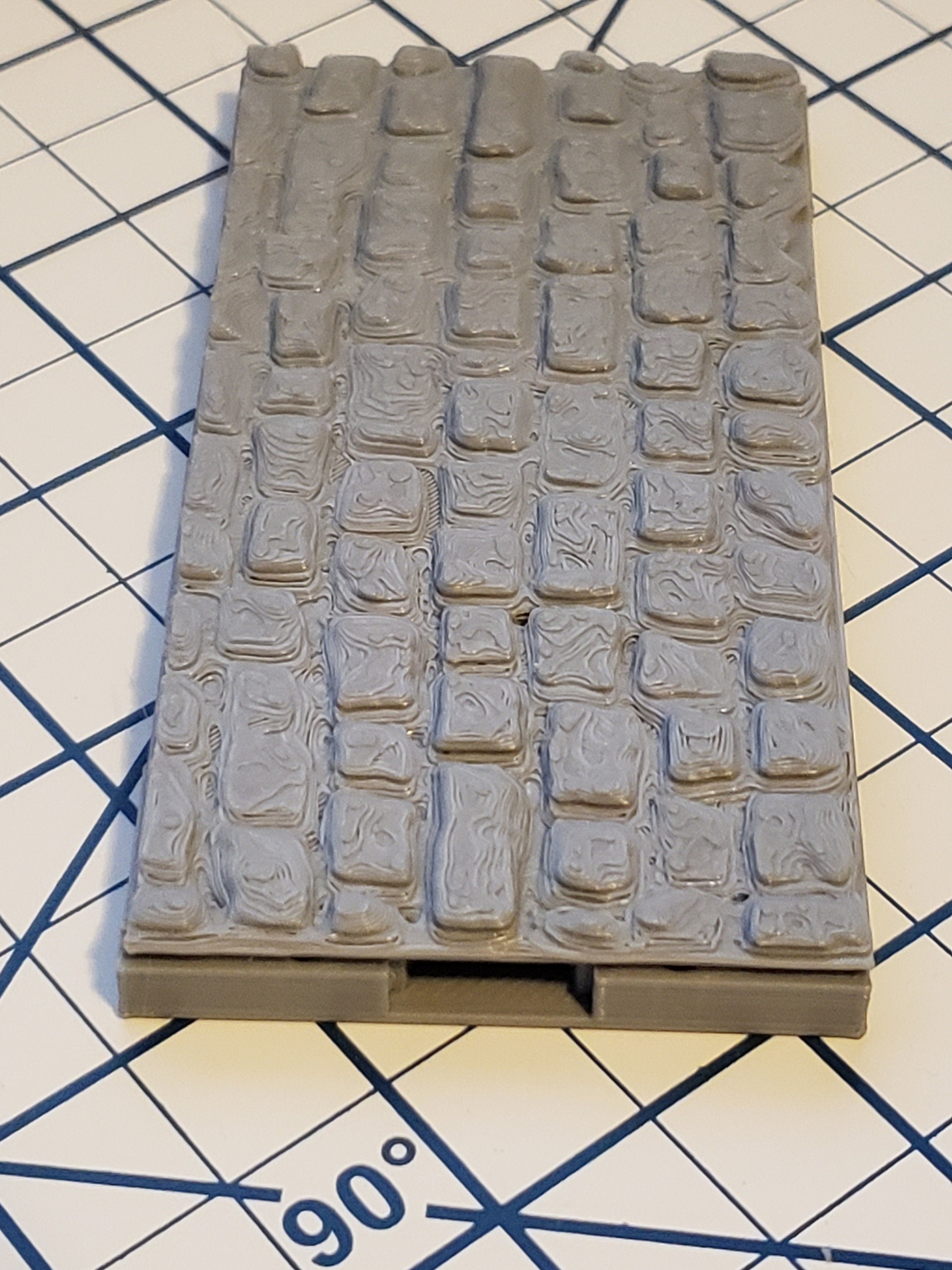 Street Cobble Square Floor Tiles - OpenLock or DragonLock - Openforge - DND - Pathfinder - Dungeons & Dragons - RPG - Tabletop - 28 mm / 1"