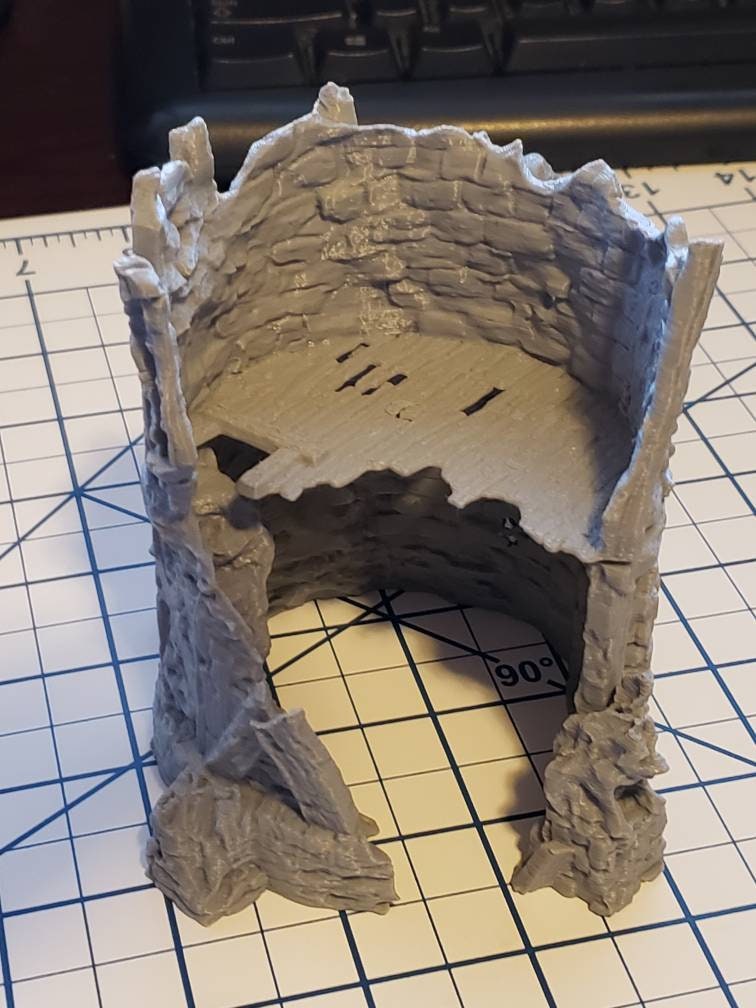 The Wilds of Wintertide Ruins - Tower Ruins - Hero's Hoard - DND - Pathfinder - Dungeons & Dragons - RPG - Tabletop - EC3D - Terrain