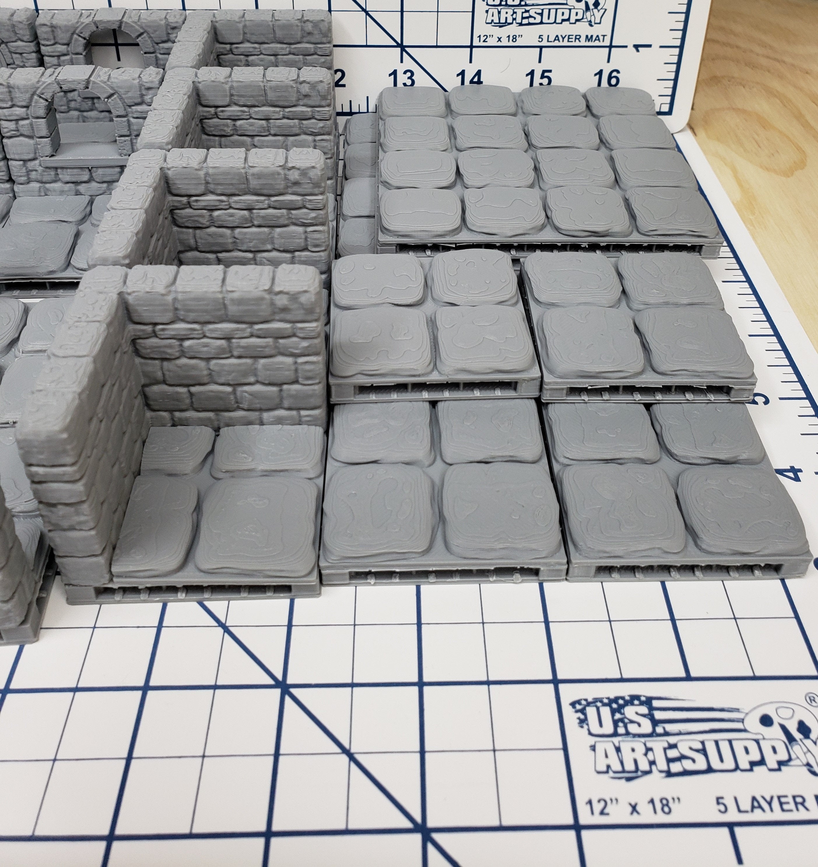 Dungeon Stone Starter Set 26 Tiles! - OpenLock - Openforge - DND - Pathfinder - RPG - Tabletop