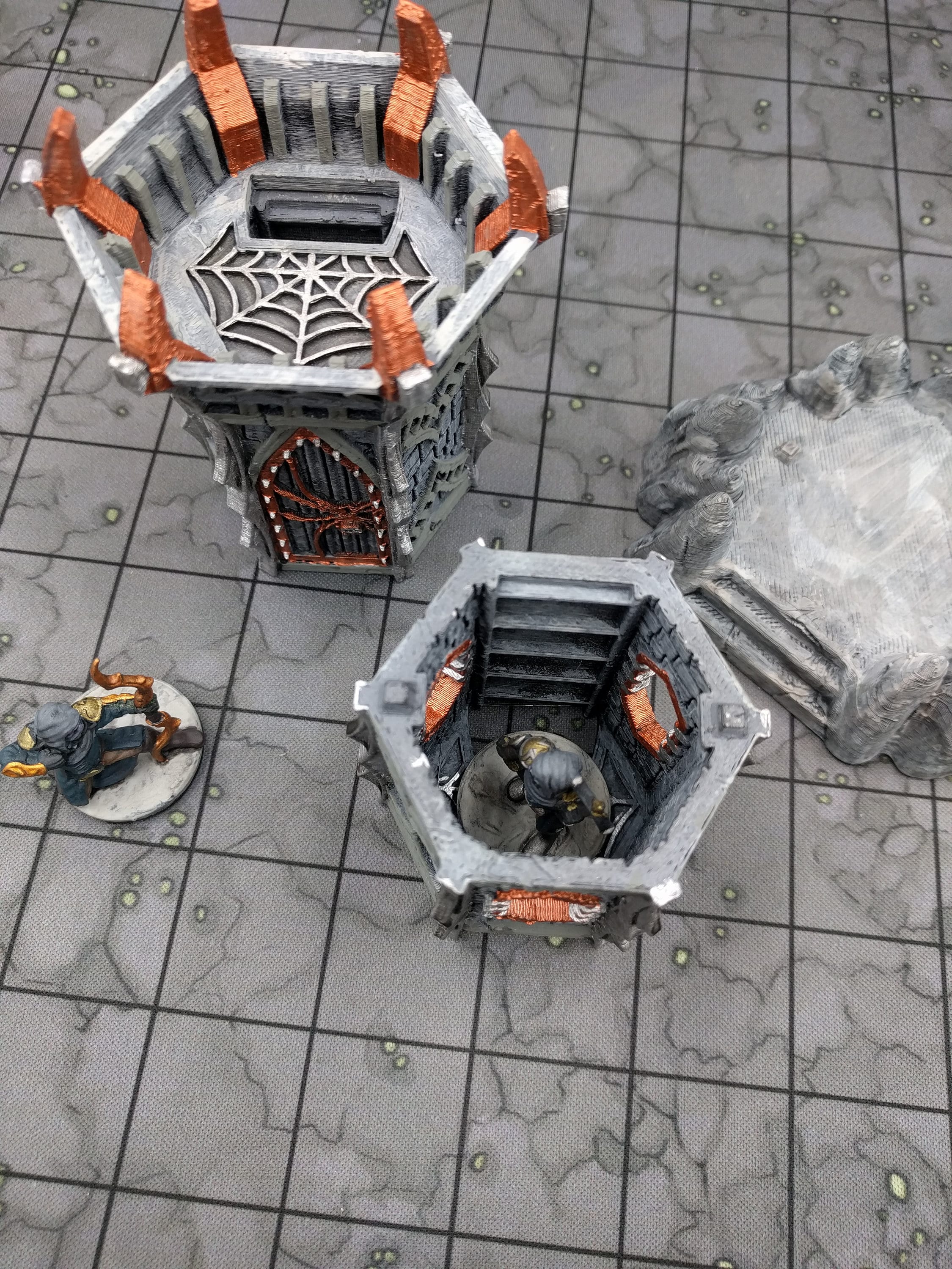 OpenForge Dark Elf Sentry Tower - Tabletop - DND - Pathfinder - RPG - OpenForge - Terrain - Dungeons & Dragons