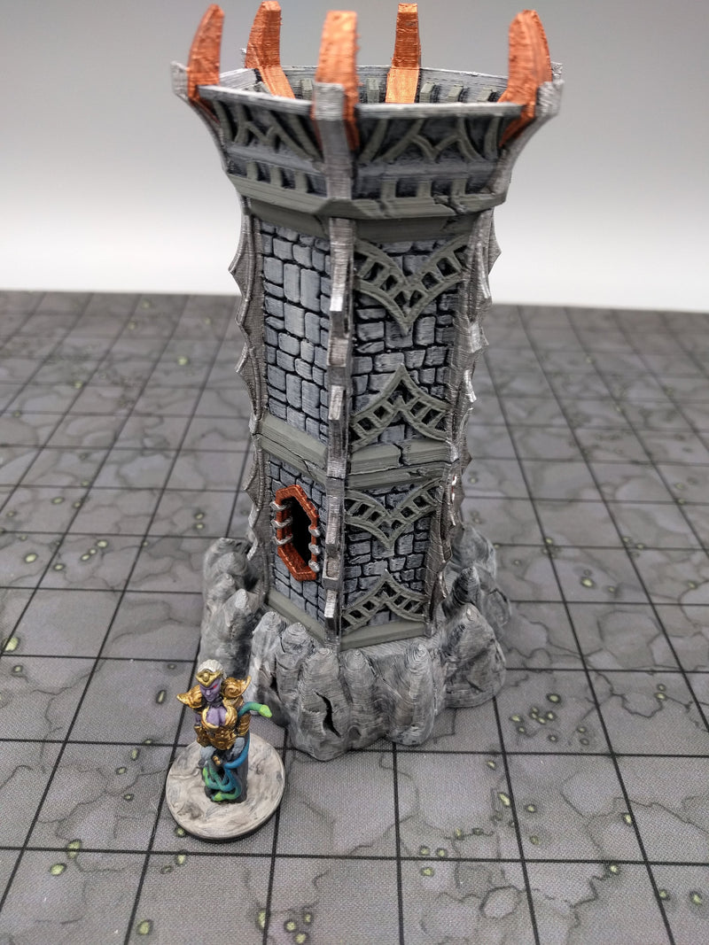 OpenForge Dark Elf Sentry Tower - Tabletop - DND - Pathfinder - RPG - OpenForge - Terrain - Dungeons & Dragons