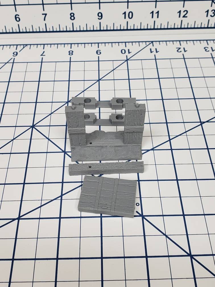 Mine Wall Doors - OpenLock or DragonLock - Openforge - DND - Pathfinder - Dungeons & Dragons - RPG - Tabletop - 28 mm / 1"