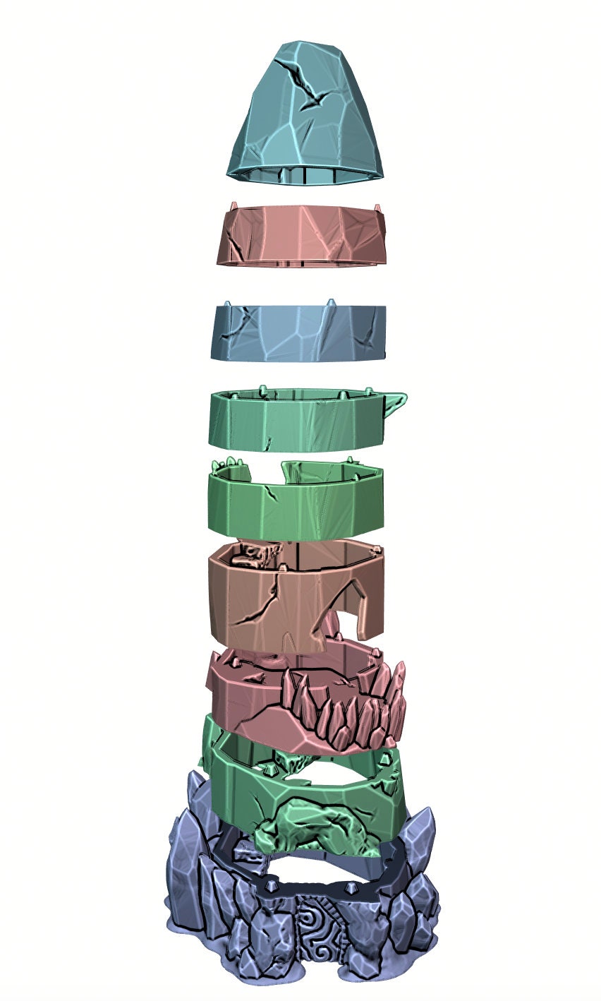 Crystal Shard Tower - Wilds of Wintertide - EC3D - Openforge - DND - Pathfinder - Dungeons & Dragons - RPG - 28 mm / 1"