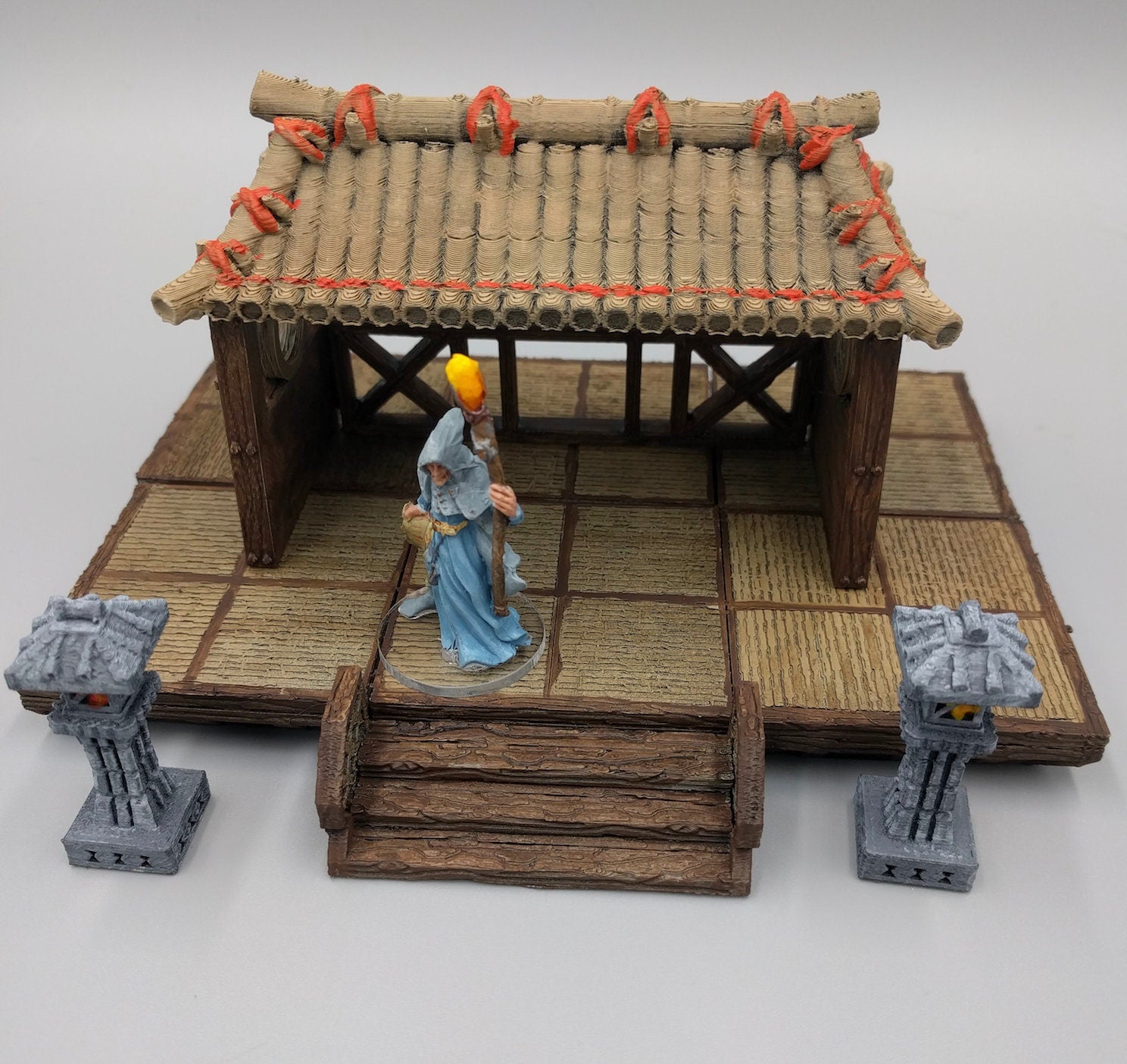 OpenForge Oriental Pagoda - Tabletop - DND - Pathfinder - RPG - 28 mm / 1" - Terrain - Dungeons & Dragons -