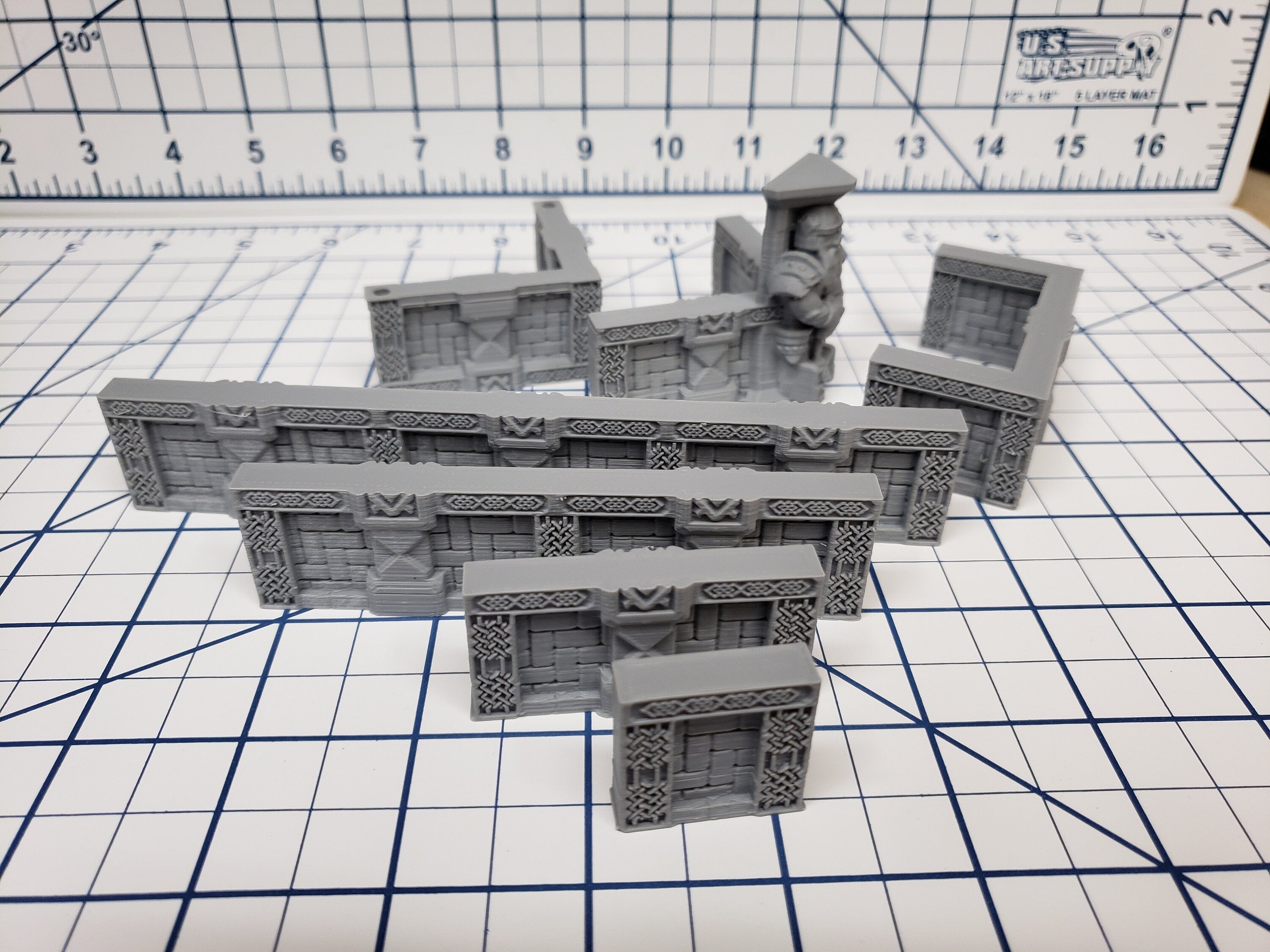 DungeonSticks - Dwarven Halls Starter Set 25 Tiles! - DND - Pathfinder - Dungeons & Dragons - Terrain - RPG - Tabletop - 28 mm / 1"