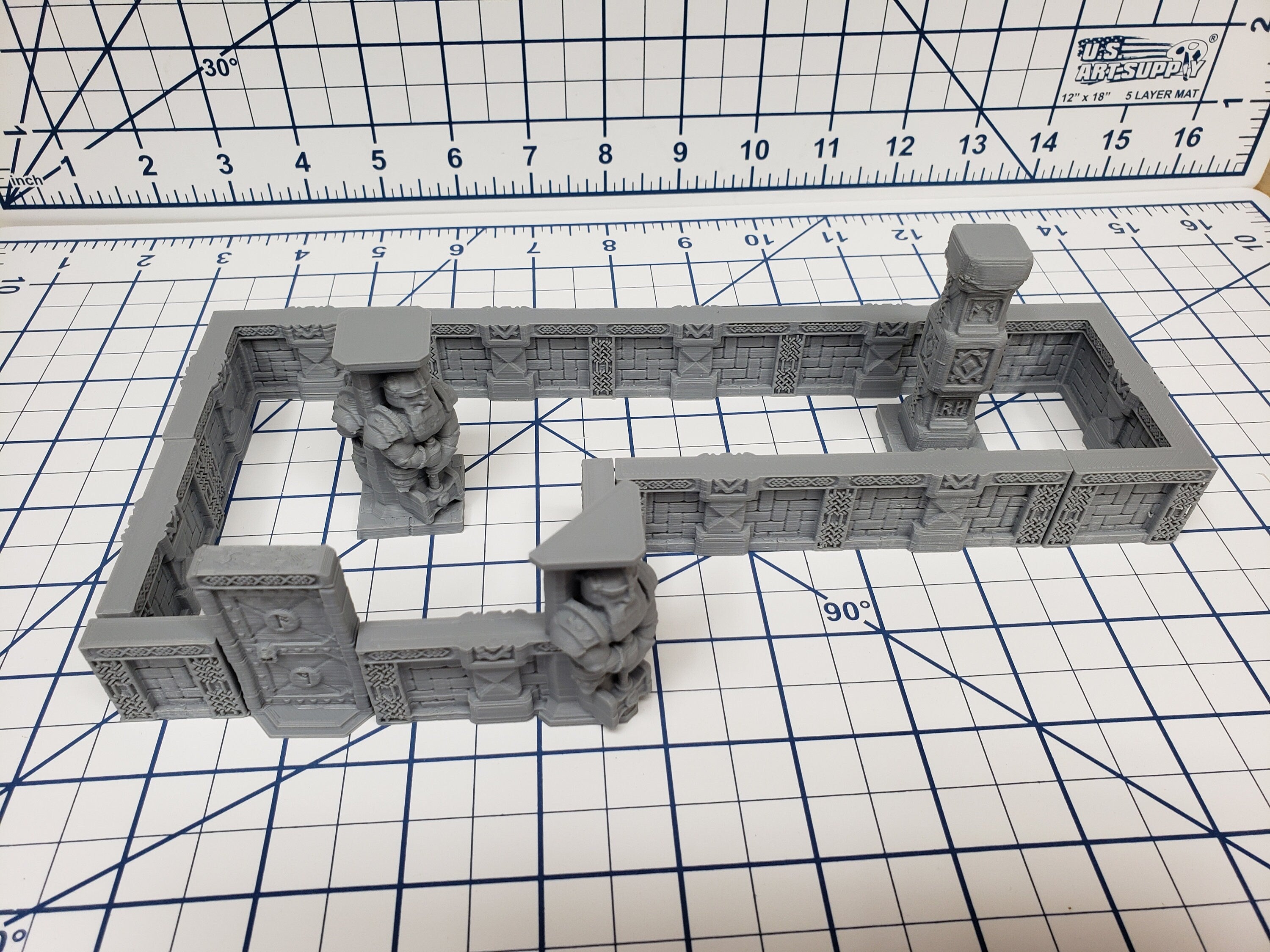 DungeonSticks - Dwarven Halls Starter Set 25 Tiles! - DND - Pathfinder - Dungeons & Dragons - Terrain - RPG - Tabletop - 28 mm / 1"