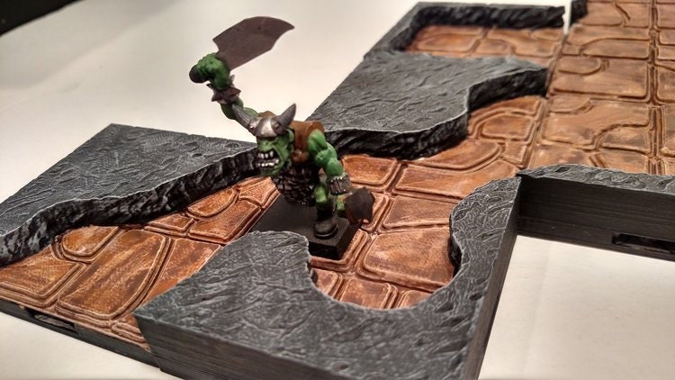 True Tiles - Cavern Tiles Extreme Set 150 Tiles! - OpenLock - DND - Pathfinder - Dungeons & Dragons - Terrain - RPG - Tabletop - 28 mm / 1"