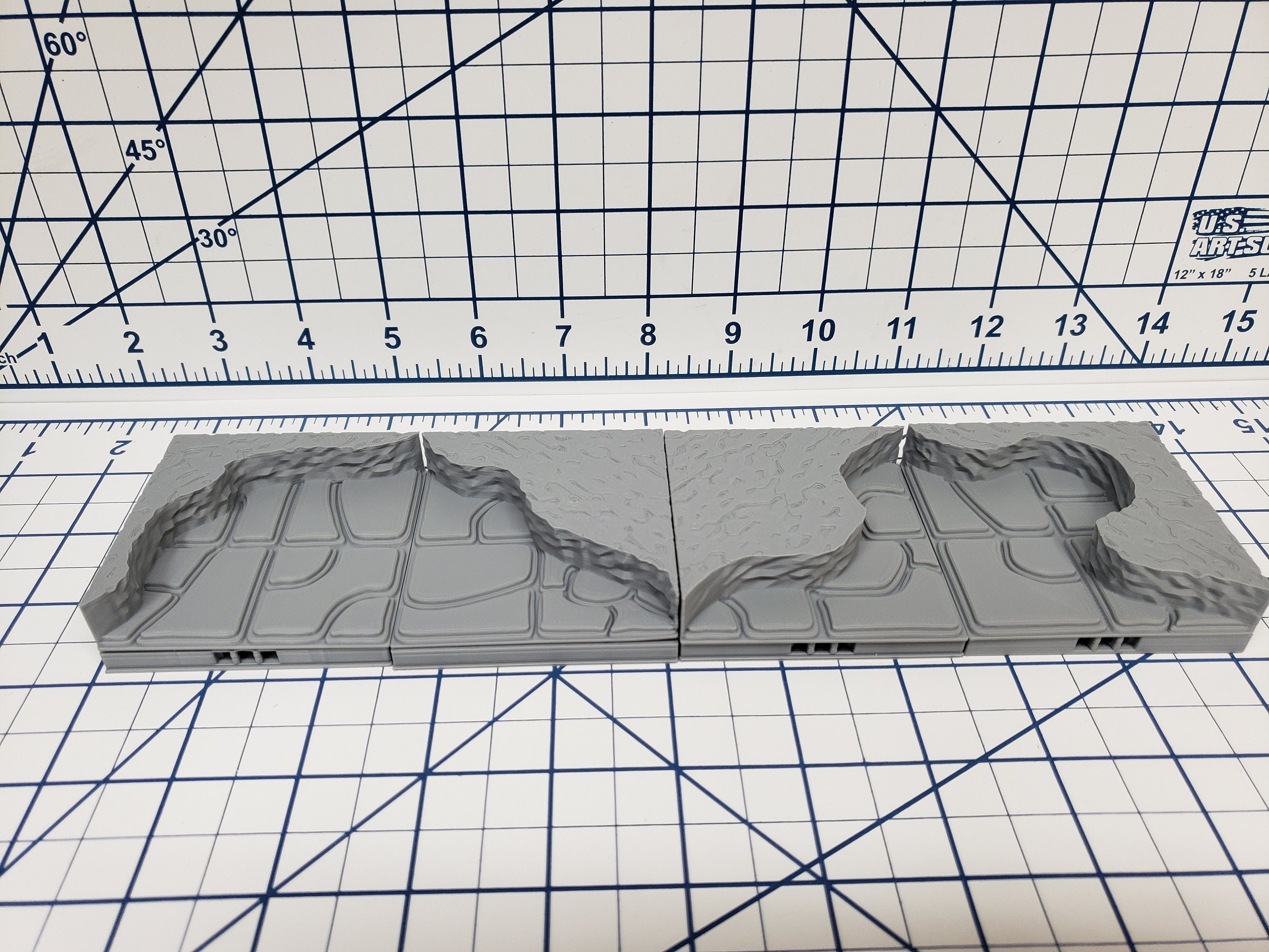 True Tiles - Cavern Tiles Premium Set 125 Tiles! - OpenLock - DND - Pathfinder - Dungeons & Dragons - Terrain - RPG - Tabletop - 28 mm / 1"