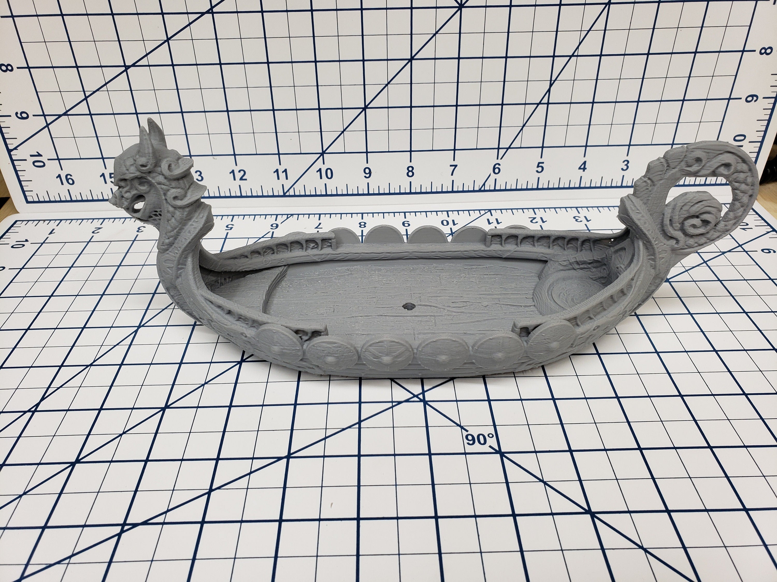 The Wilds of Wintertide Longship - EC3D - DND - Pathfinder - Dungeons & Dragons - RPG - Tabletop - 28 mm / 1"
