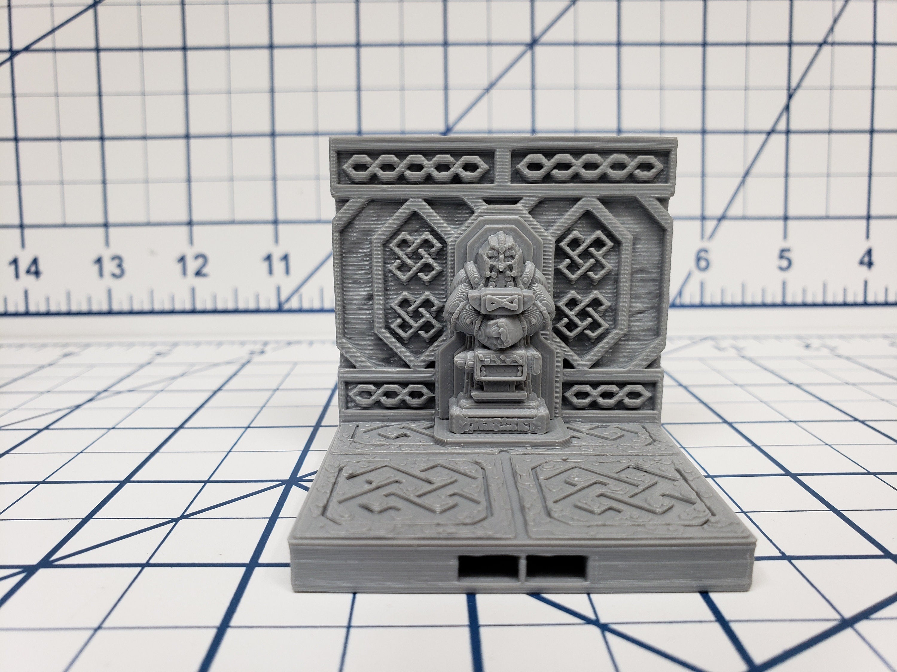 Mountain King - Wall Statue Tile - DragonLock - DND - Pathfinder - RPG - Dungeon & Dragons - 28 mm / 1" - Fat Dragon Games
