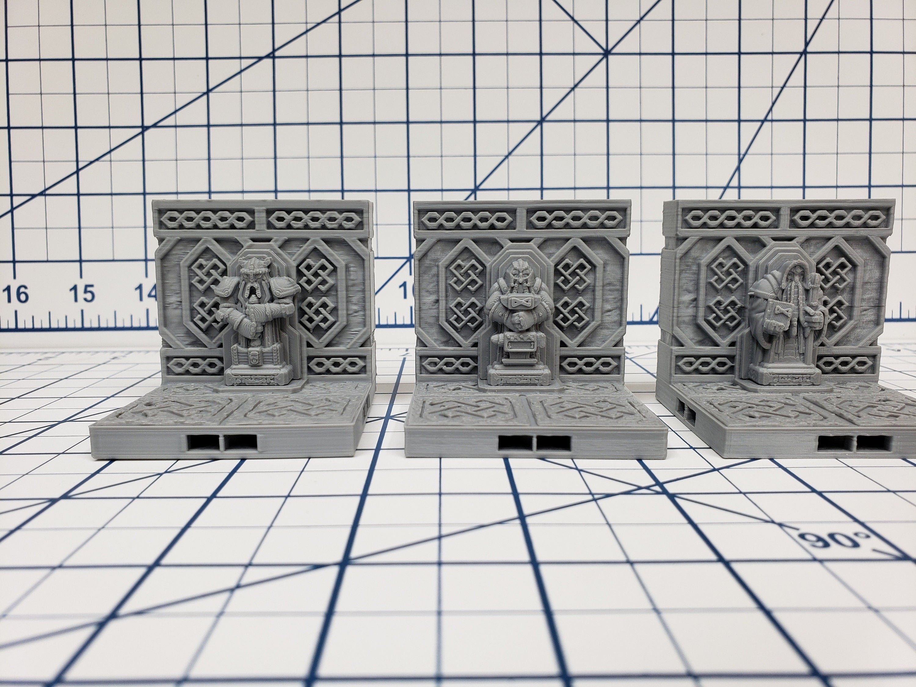 Mountain King - Wall Statue Tile - DragonLock - DND - Pathfinder - RPG - Dungeon & Dragons - 28 mm / 1" - Fat Dragon Games