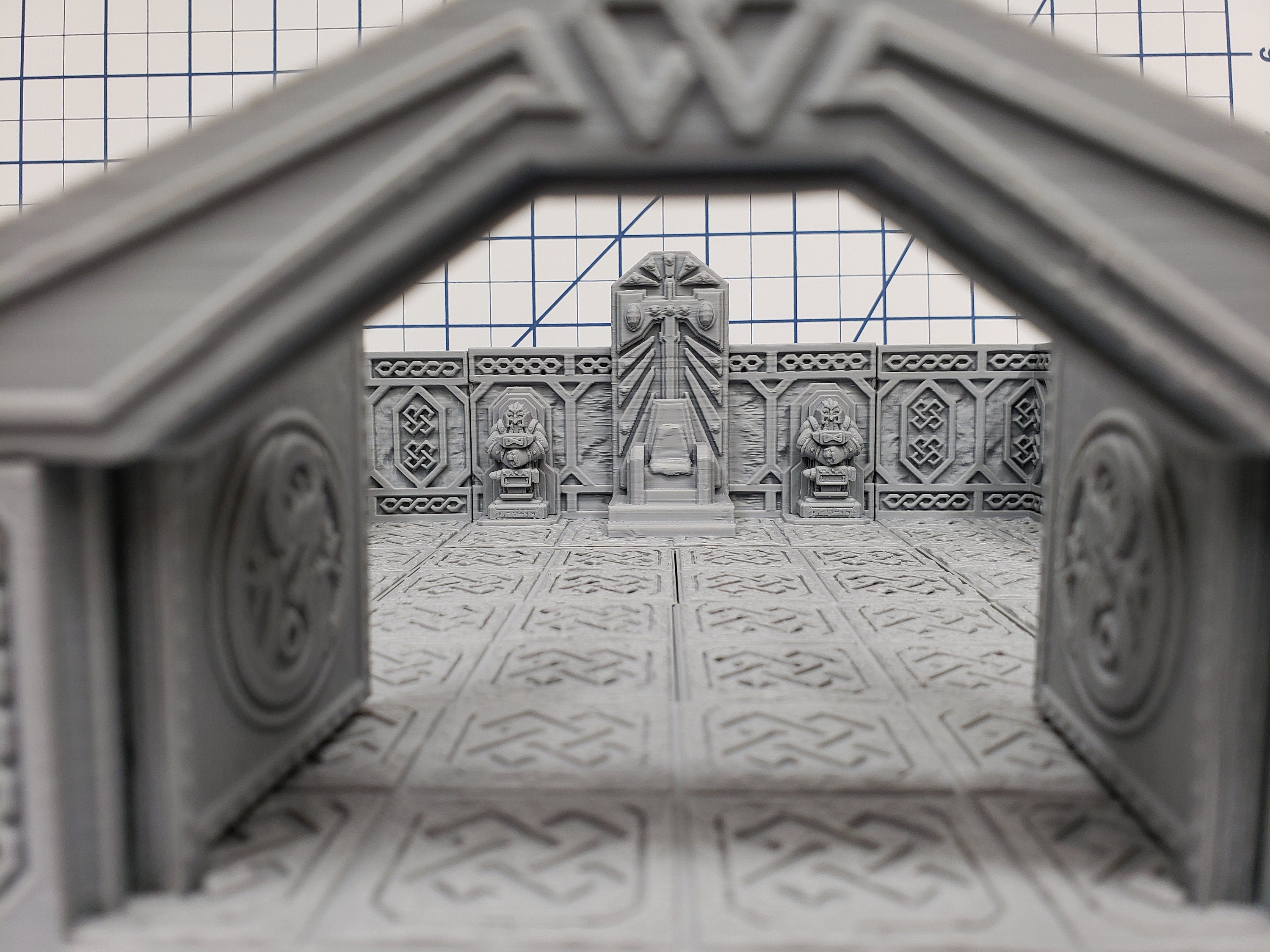 Mountain King - Throne Room - Dwarven - DragonLock - DND - Pathfinder - RPG - Dungeon & Dragons - 28 mm / 1" - Fat Dragon Games