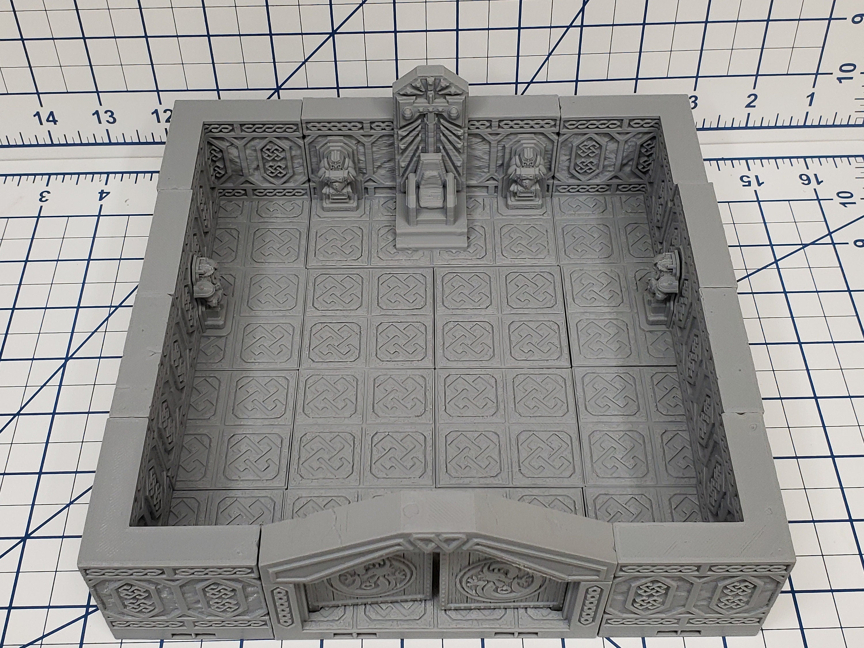 Mountain King - Throne Room - Dwarven - DragonLock - DND - Pathfinder - RPG - Dungeon & Dragons - 28 mm / 1" - Fat Dragon Games