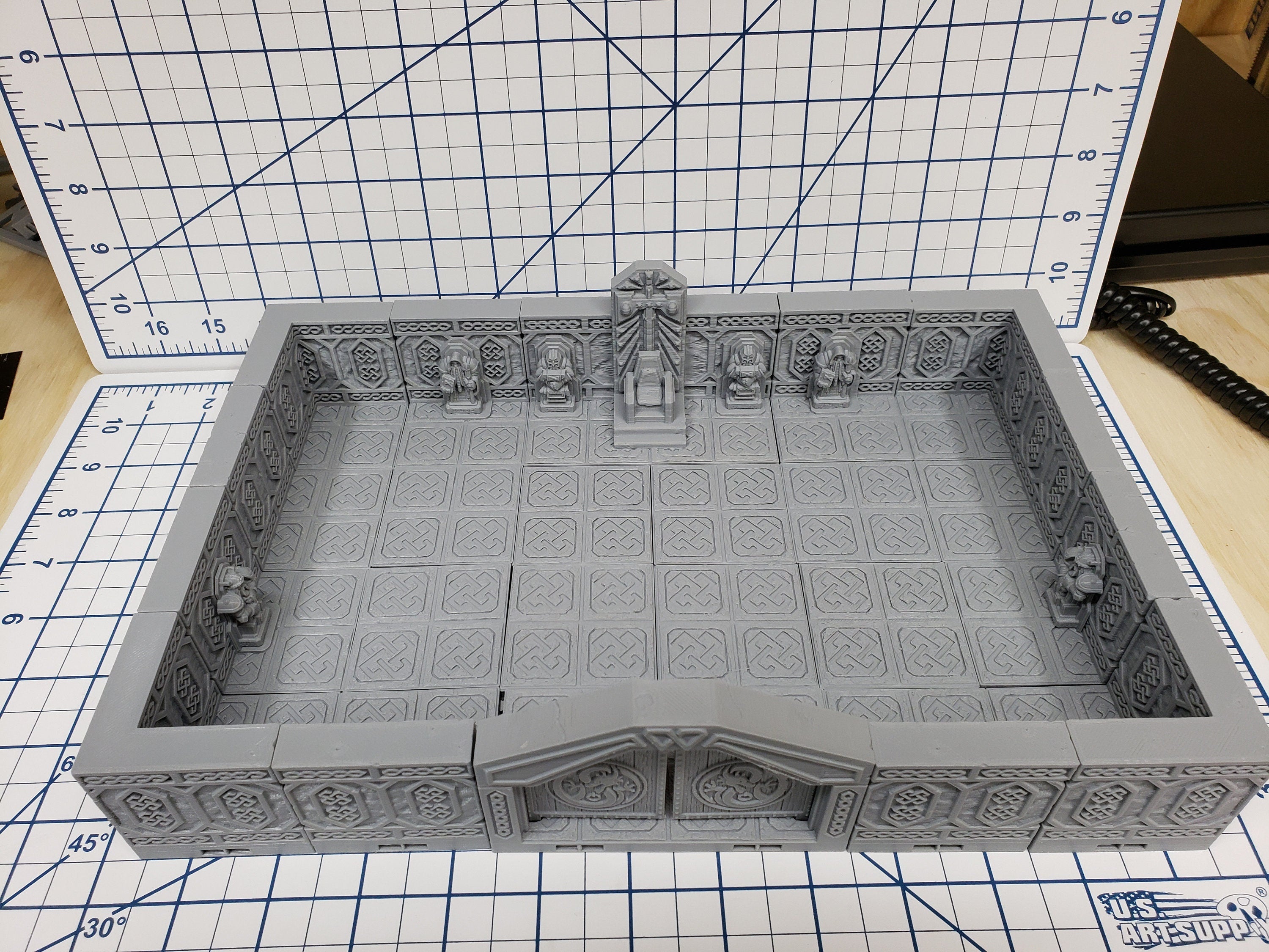 Mountain King - Throne Room - Dwarven - DragonLock - DND - Pathfinder - RPG - Dungeon & Dragons - 28 mm / 1" - Fat Dragon Games
