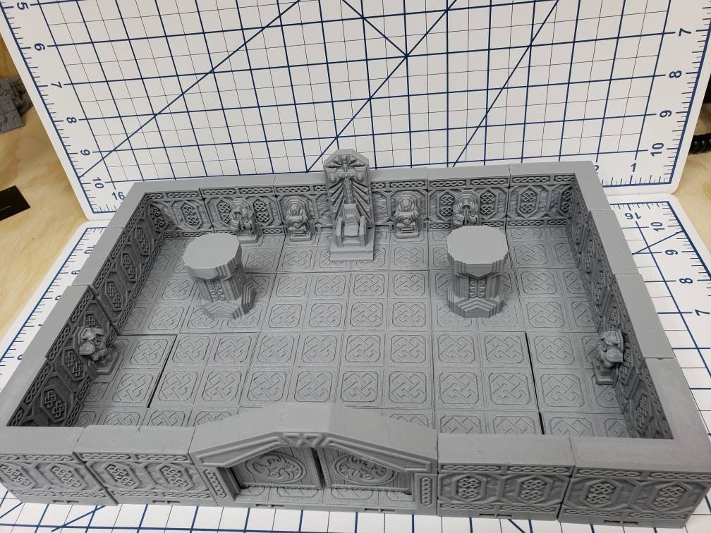 Mountain King - Throne Room - Dwarven - DragonLock - DND - Pathfinder - RPG - Dungeon & Dragons - 28 mm / 1" - Fat Dragon Games