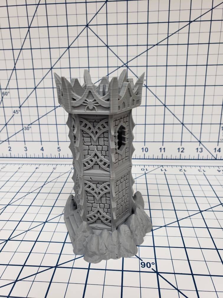 OpenForge Dark Elf Sentry Tower - Tabletop - DND - Pathfinder - RPG - OpenForge - Terrain - Dungeons & Dragons