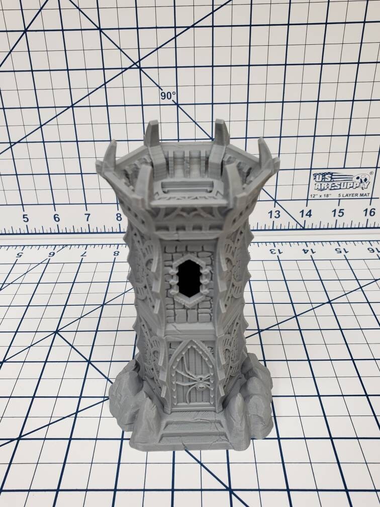 OpenForge Dark Elf Sentry Tower - Tabletop - DND - Pathfinder - RPG - OpenForge - Terrain - Dungeons & Dragons