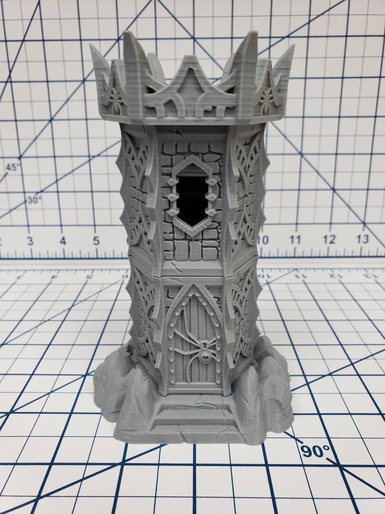 OpenForge Dark Elf Sentry Tower - Tabletop - DND - Pathfinder - RPG - OpenForge - Terrain - Dungeons & Dragons