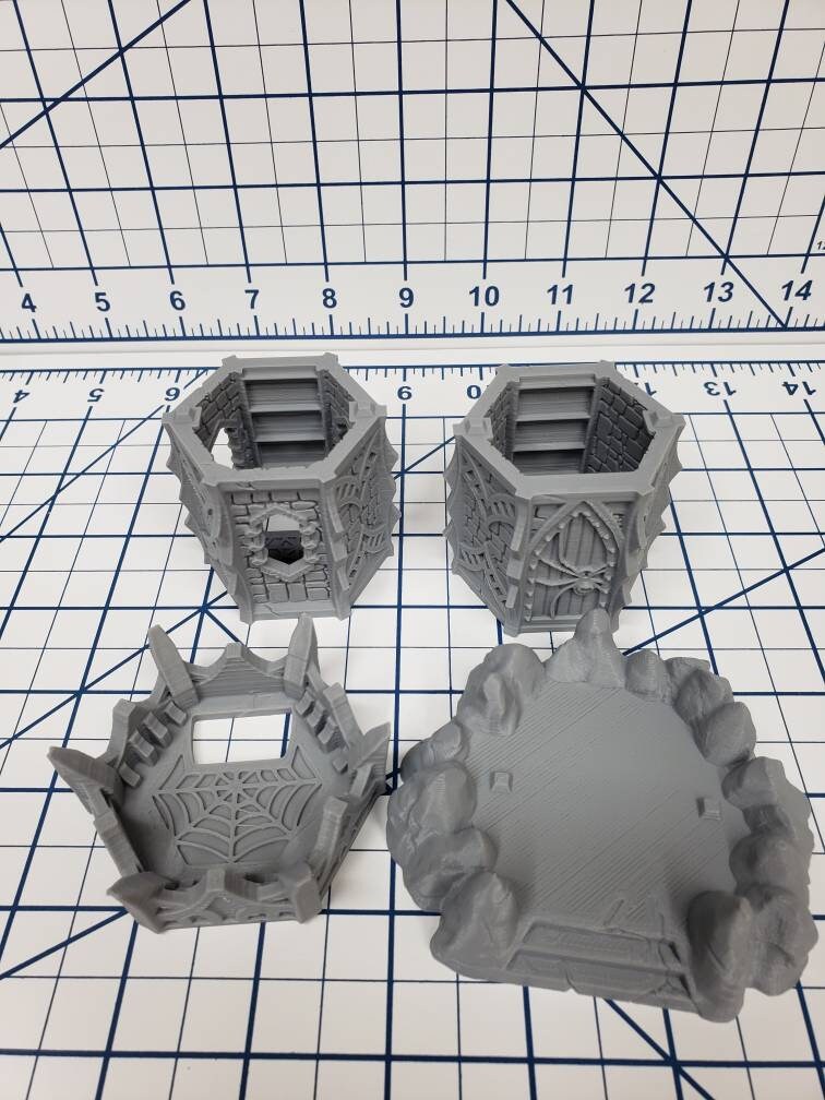 OpenForge Dark Elf Sentry Tower - Tabletop - DND - Pathfinder - RPG - OpenForge - Terrain - Dungeons & Dragons