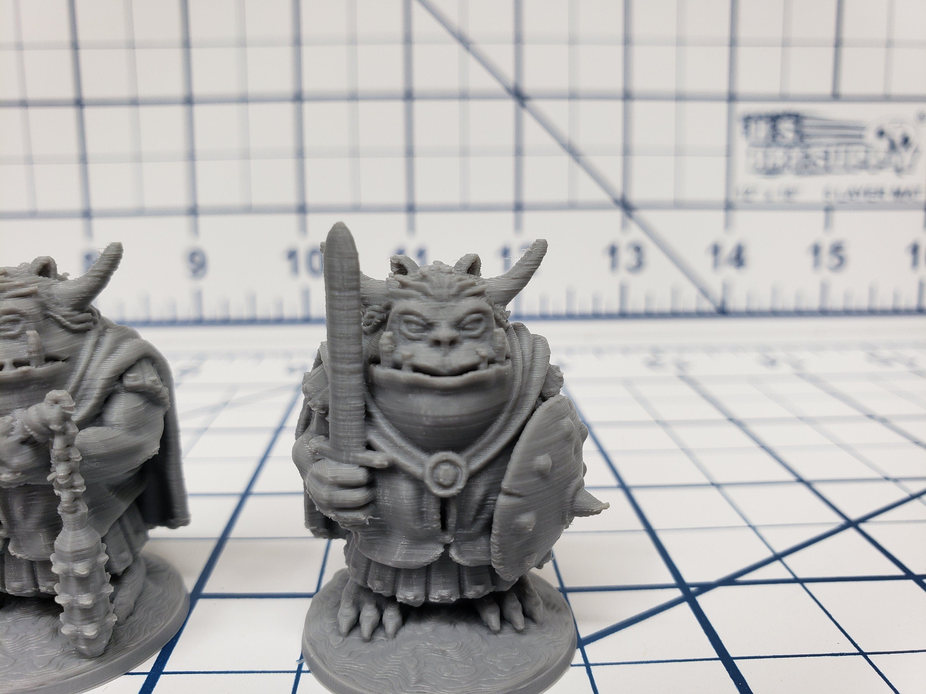 Goblinoid Warriors Set of 4 Minis - DND - Pathfinder - RPG - Dungeon & Dragons - Miniature - Mini - 28 mm / 1" - Fat Dragon Games